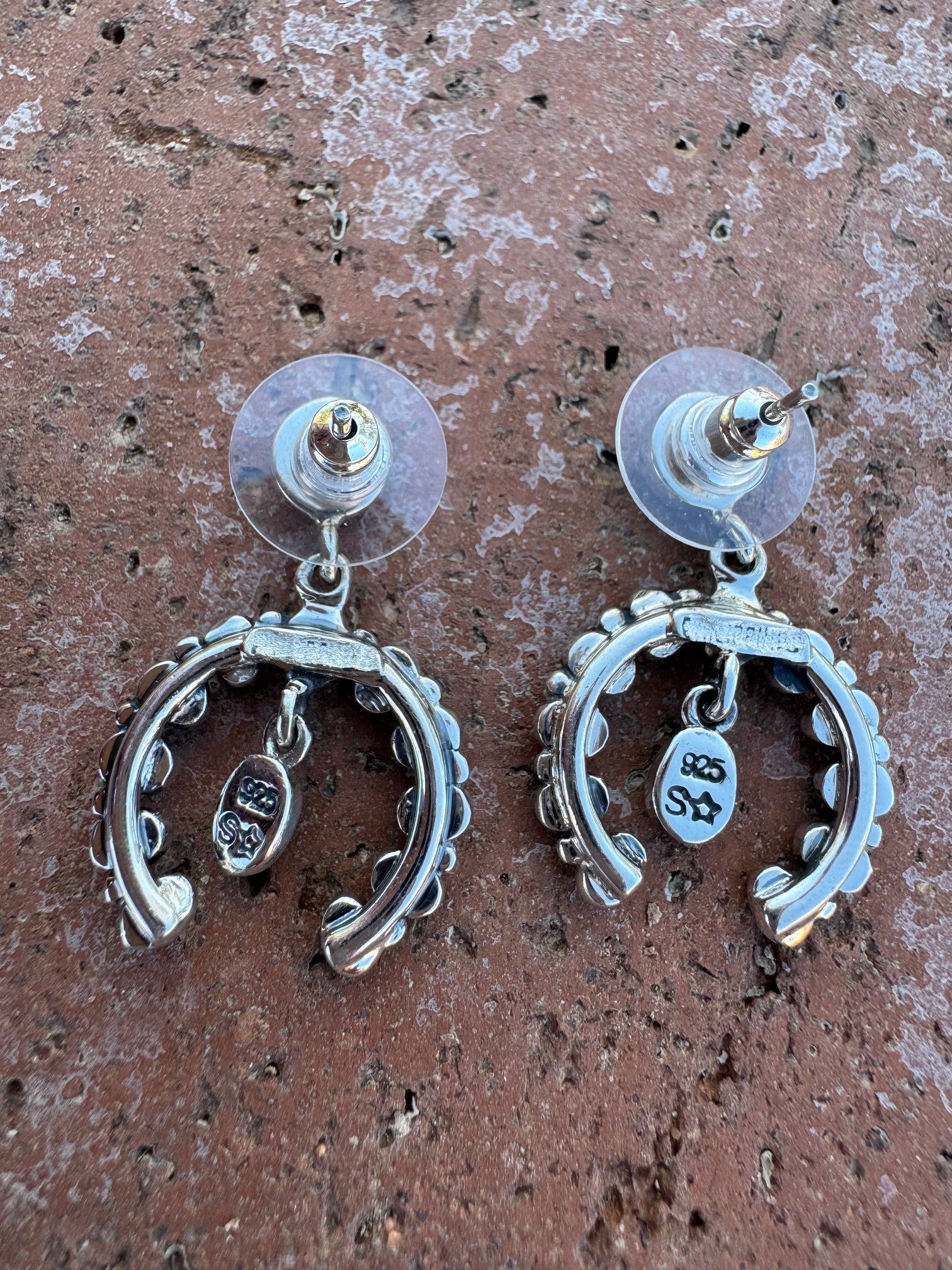 Paige Wallace Sterling Silver & Turquoise Naja Stud Earrings