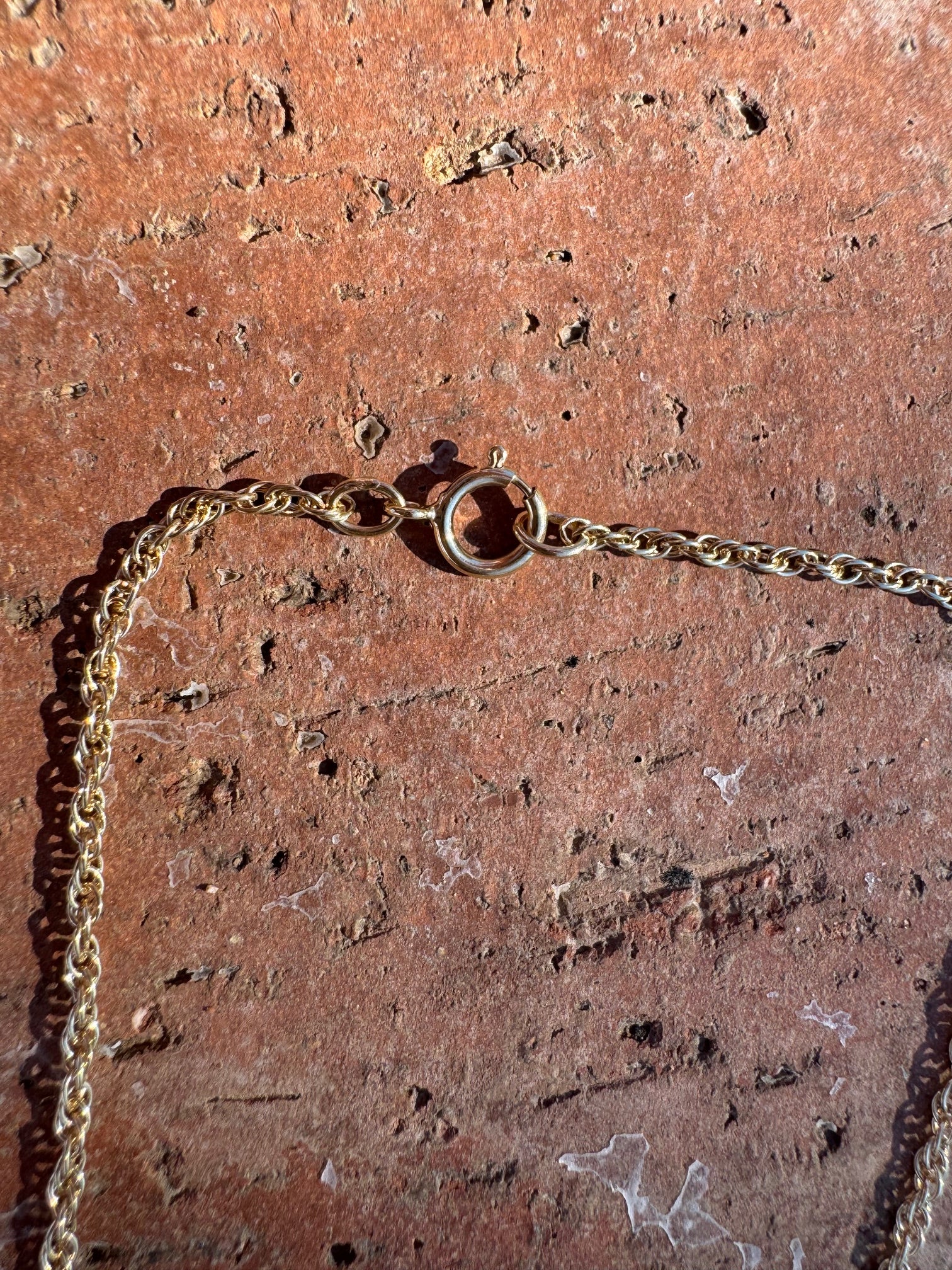 Handmade Gold Filled Over Sterling Silver & Turquoise Inlay Pendant Necklace