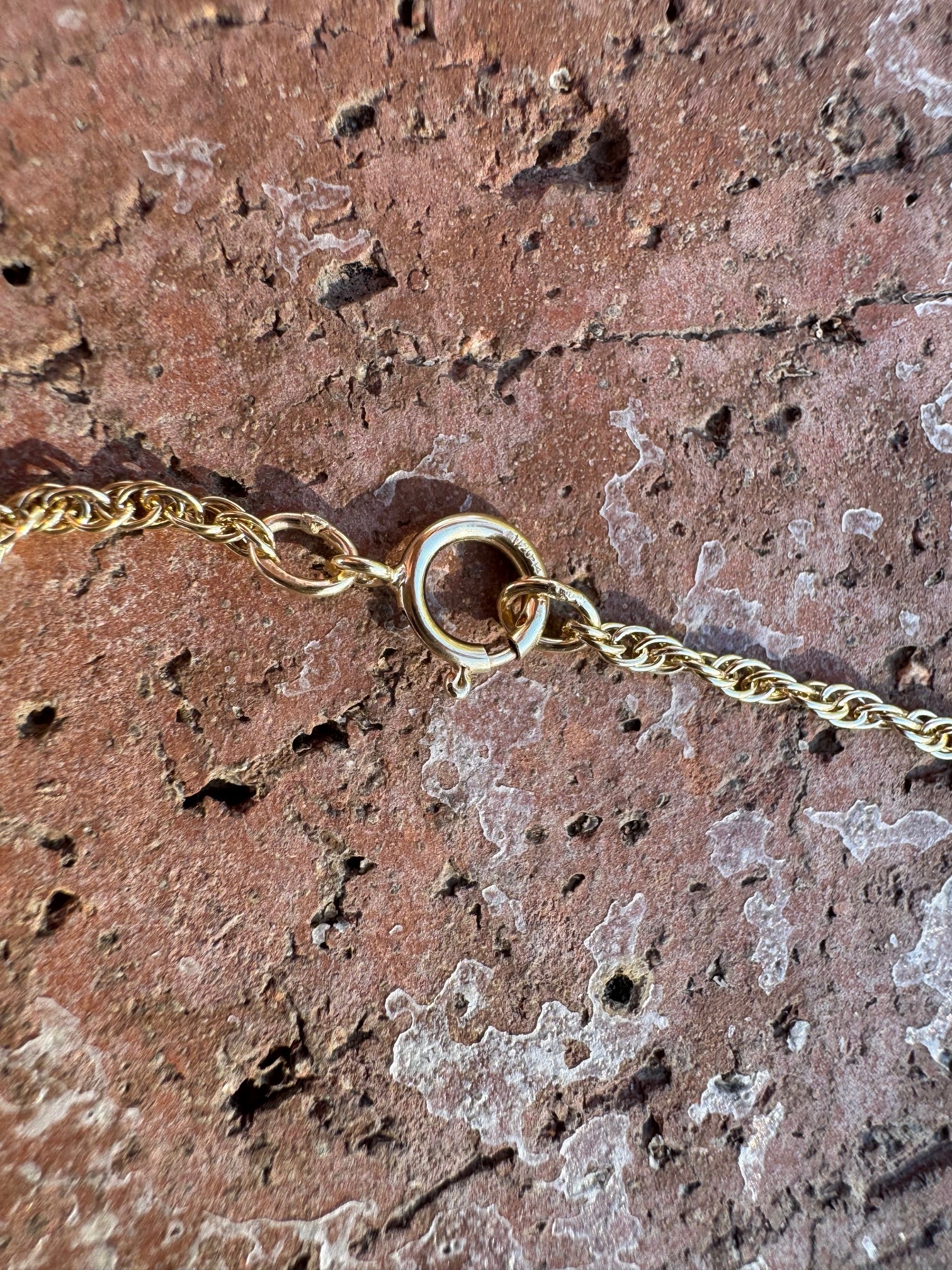 Handmade Gold Filled Over Sterling Silver & Turquoise Inlay Pendant Necklace