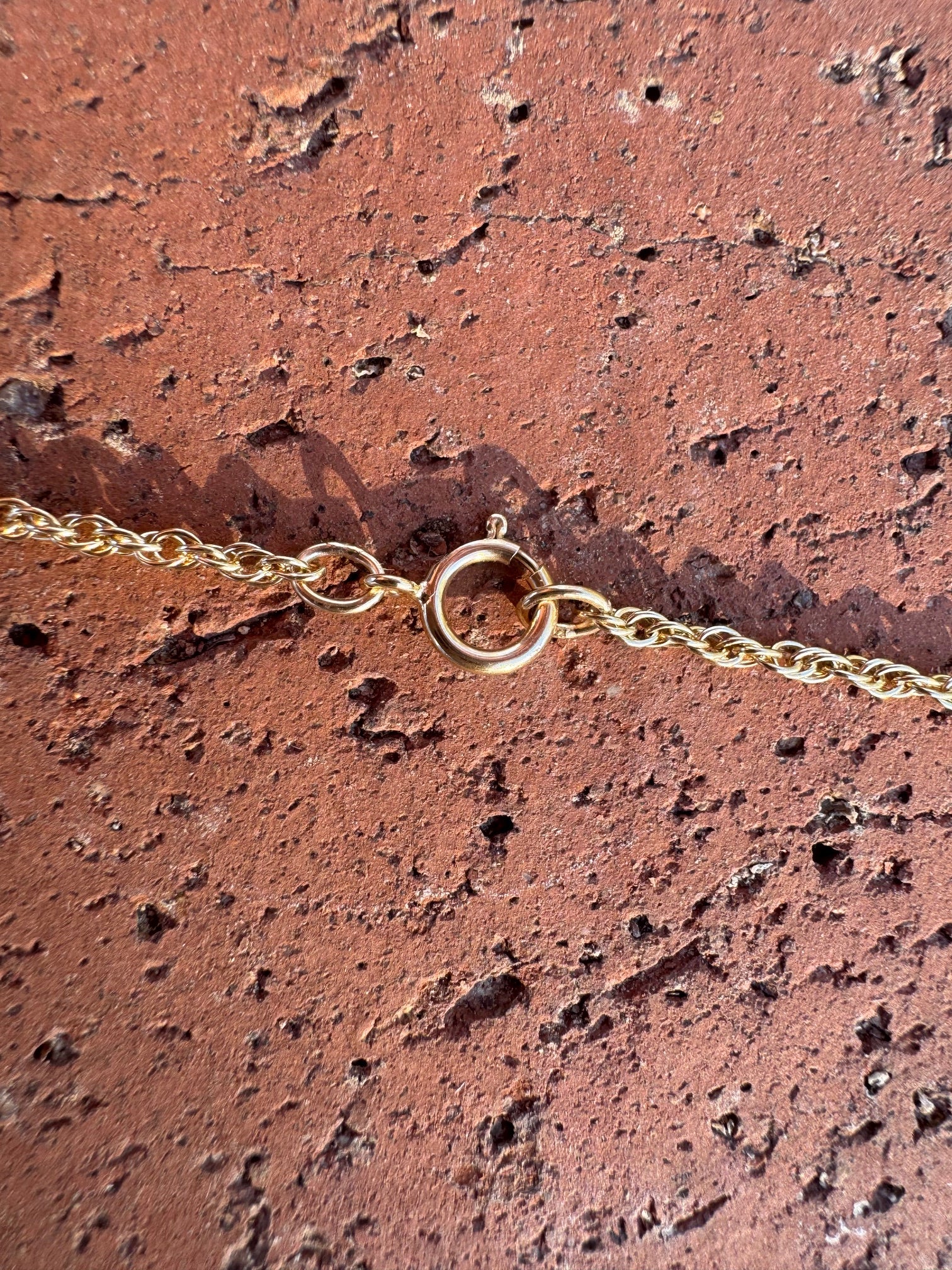 Handmade Gold Filled Over Sterling Silver & Sonoran Mountain Turquoise Inlay Pendant Necklace 18"