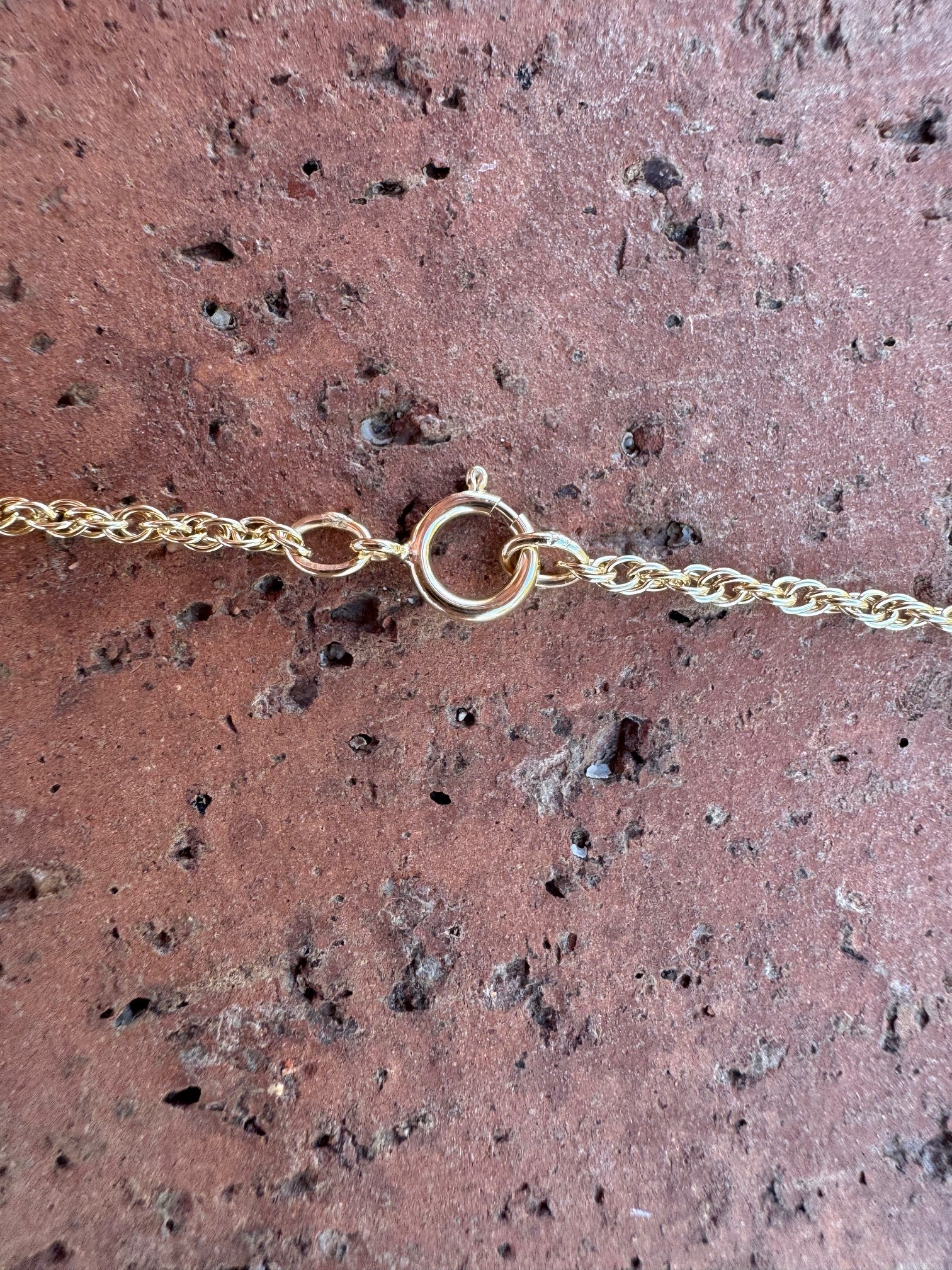 Handmade Gold Filled Over Sterling Silver & Turquoise Inlay Pendant Necklace