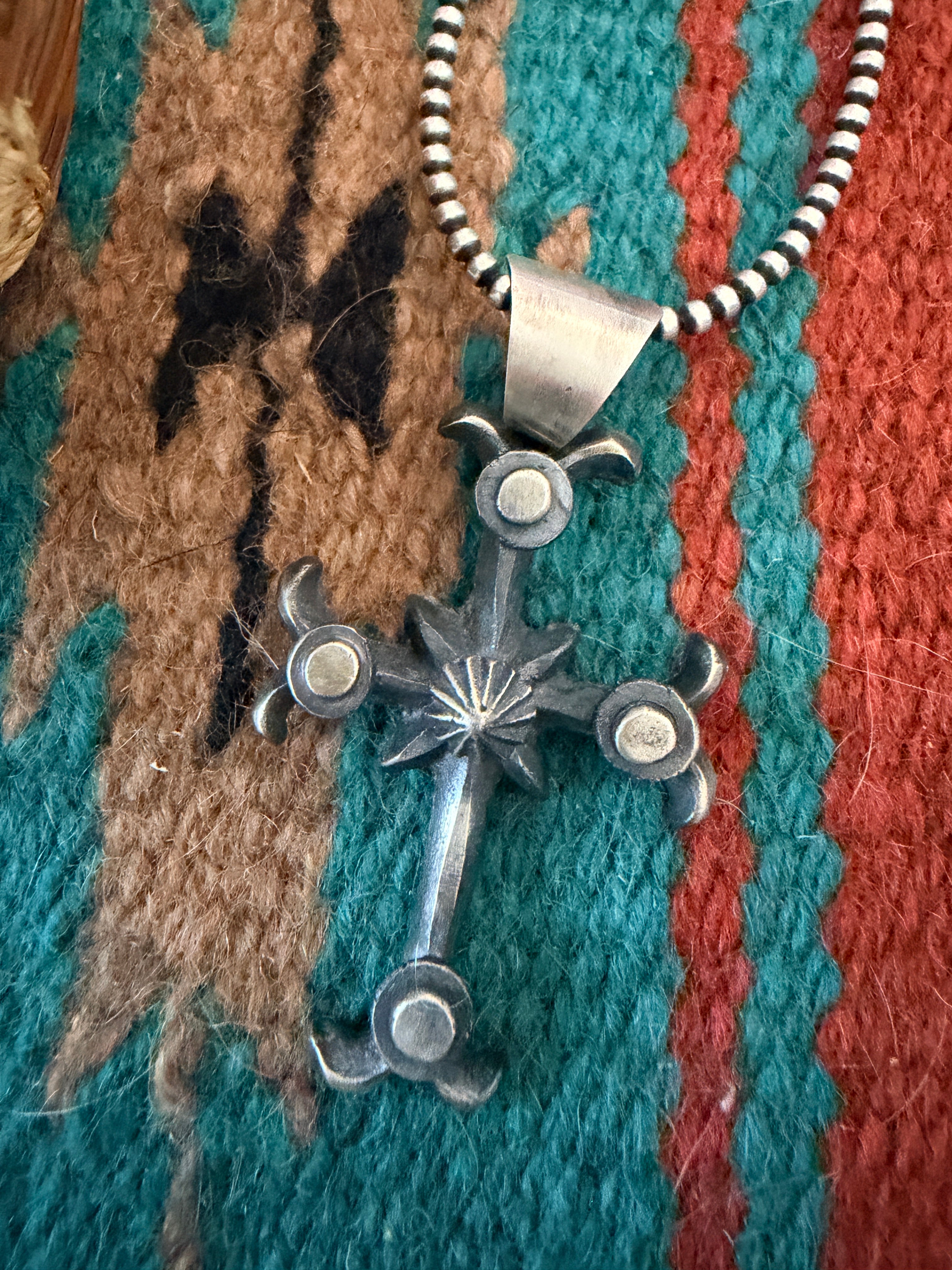Handcrafted Sterling SilverCross Pendant by Chimney Butte