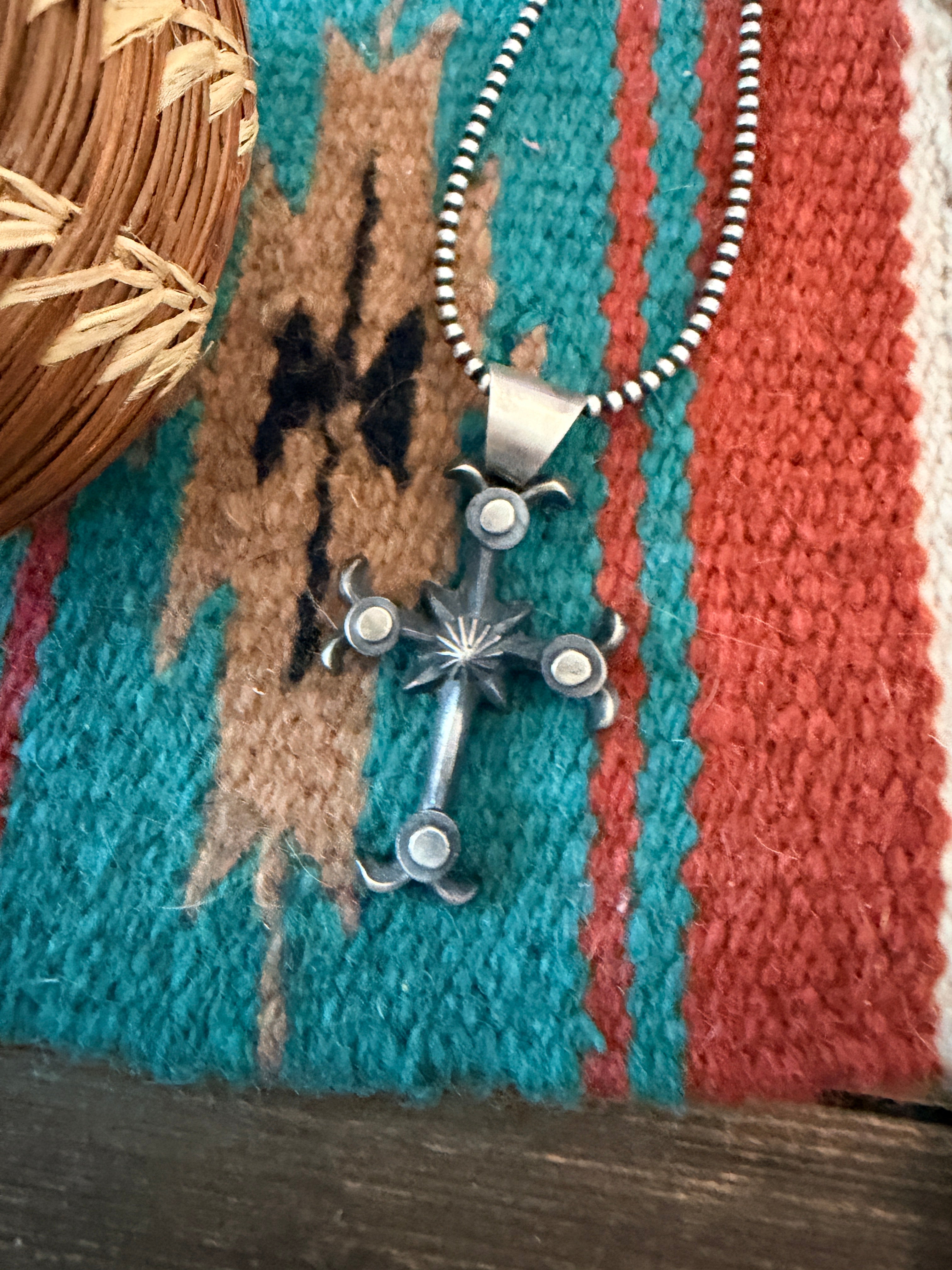Handcrafted Sterling SilverCross Pendant by Chimney Butte