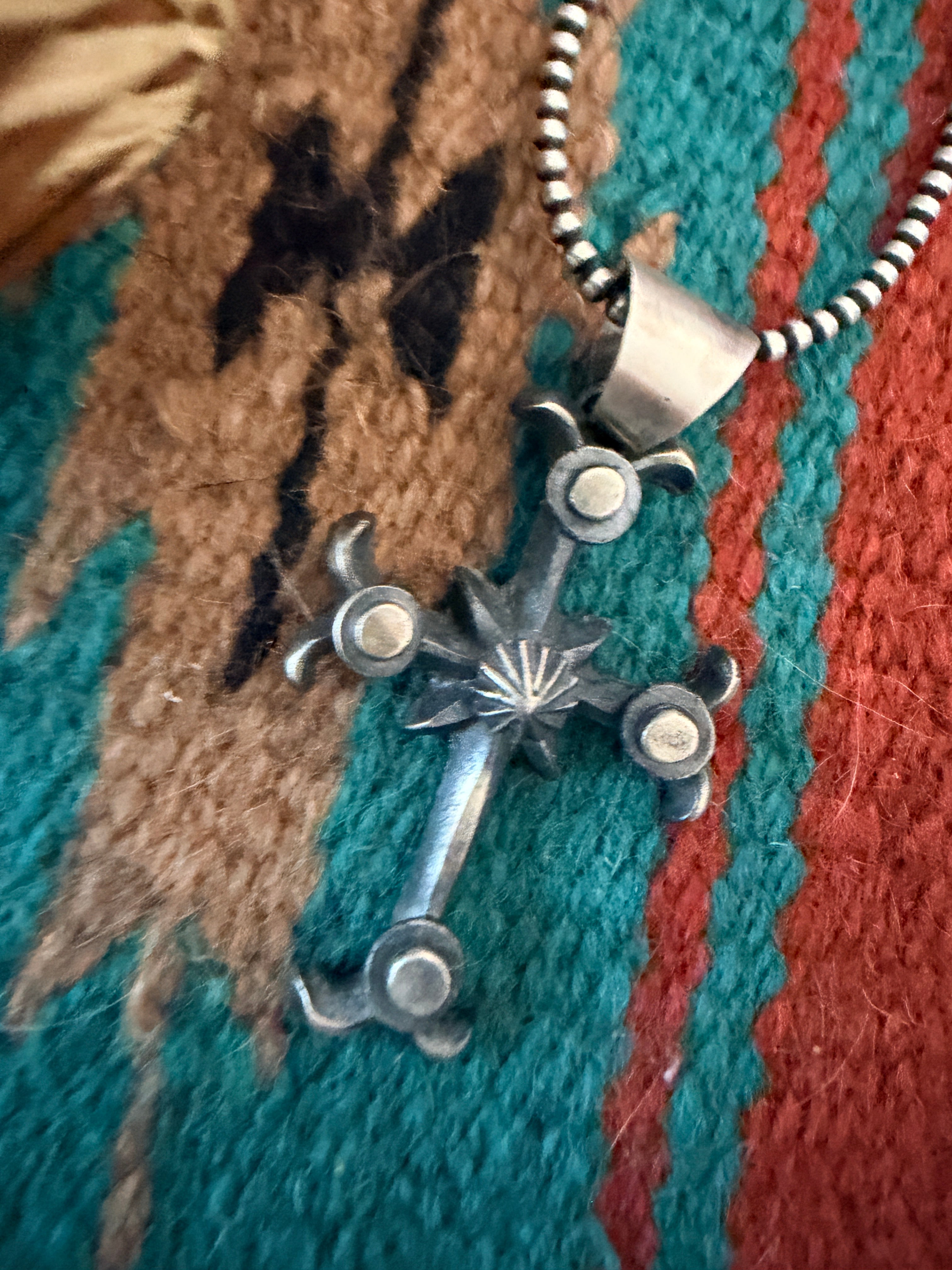 Handcrafted Sterling SilverCross Pendant by Chimney Butte