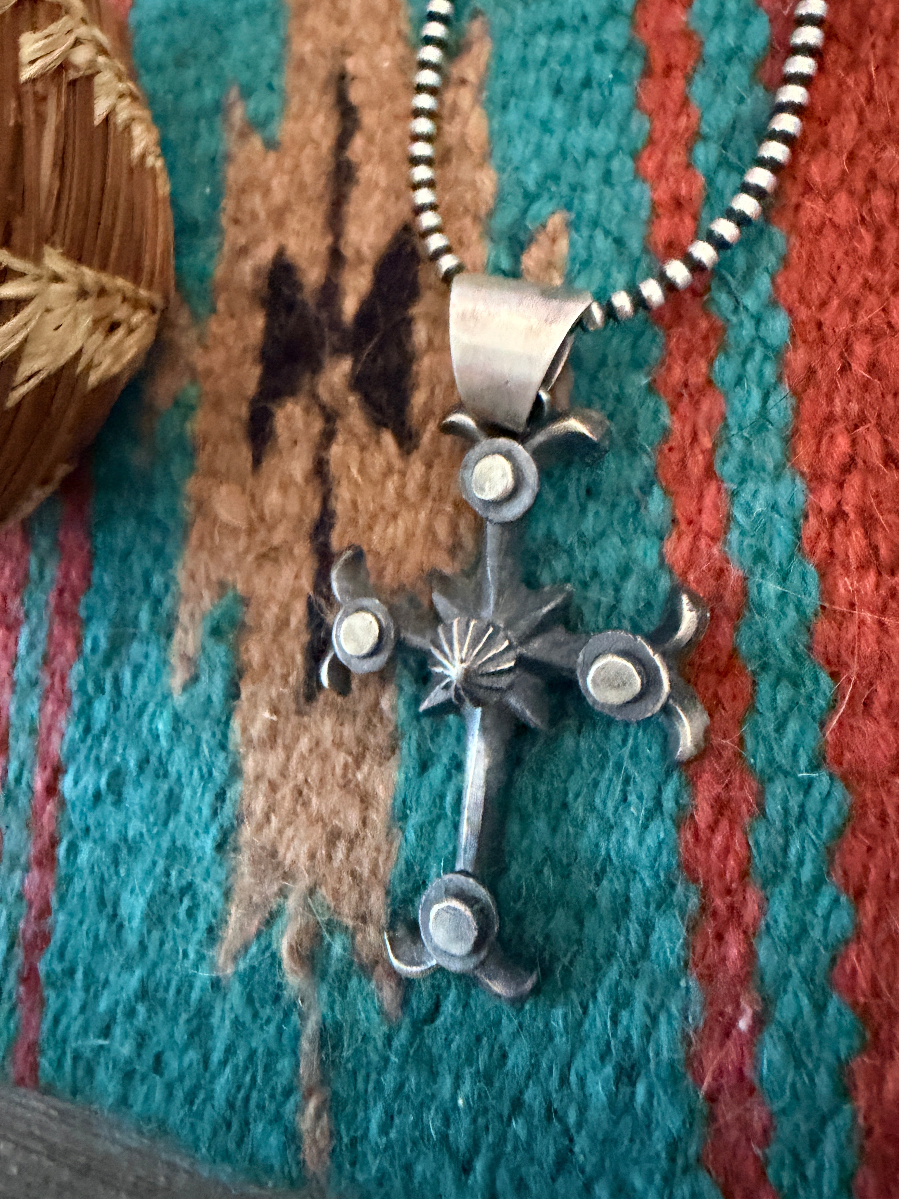 Handcrafted Sterling SilverCross Pendant by Chimney Butte