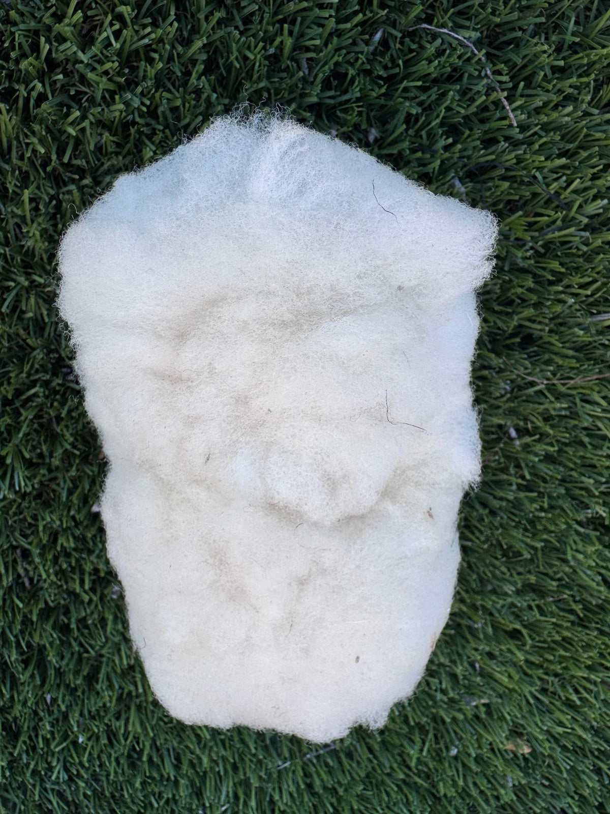Handcrafted Sheep Figurine With Authentic Sheep Wool by Lorinda Chicharello