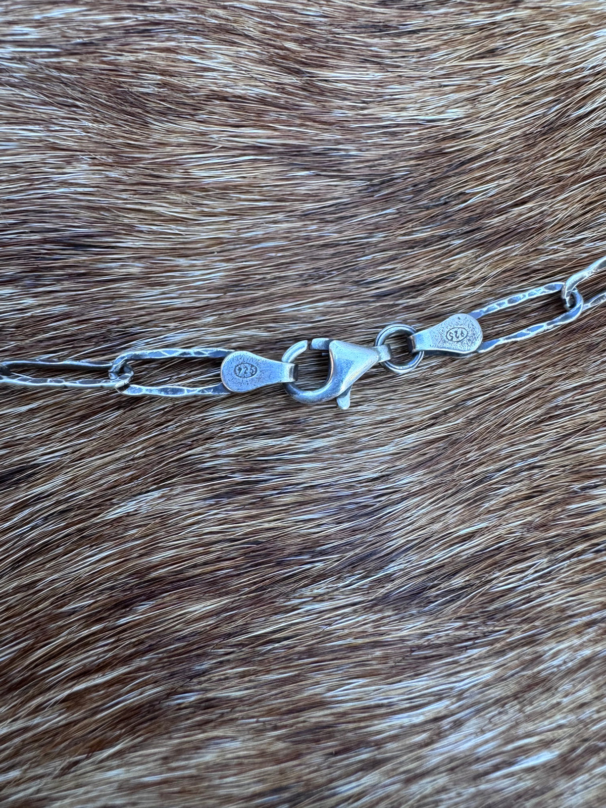 Handmade Sterling Silver & Turquoise Arrowhead 19.75" Necklace by Roaming Buffalo