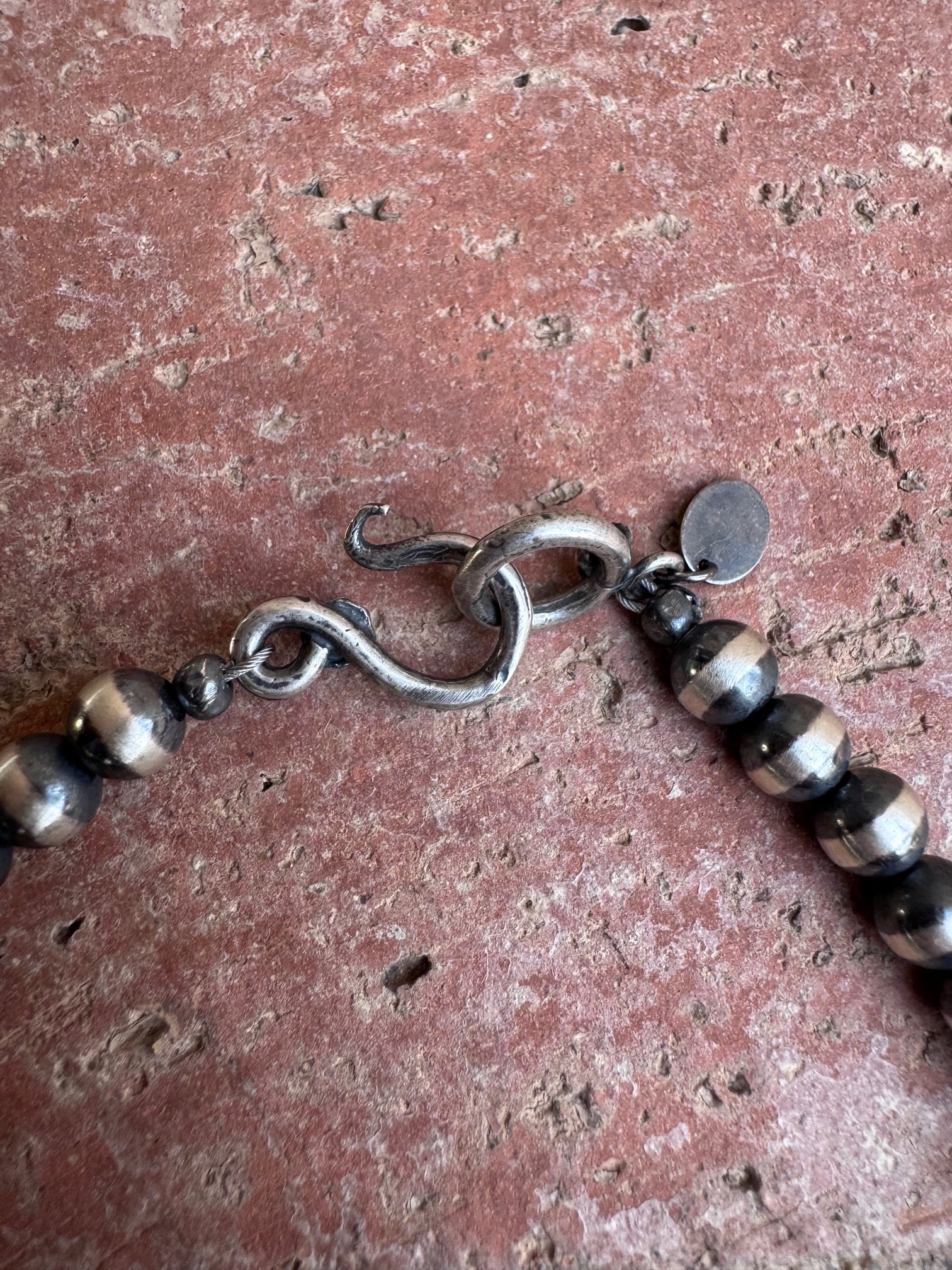 Handcrafted Graduated Sterling Silver Pearl 6-12mm Beaded Necklace