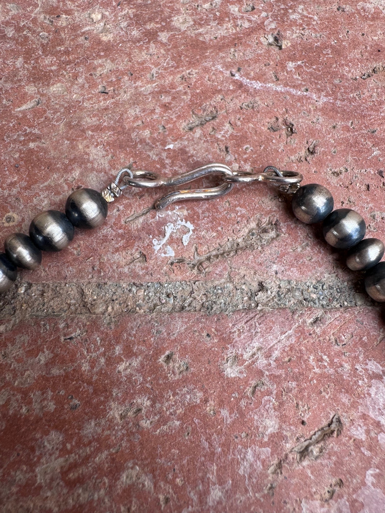 Handcrafted Sterling Silver Pearl 3mm-10mm 12 Strand Necklace 27"