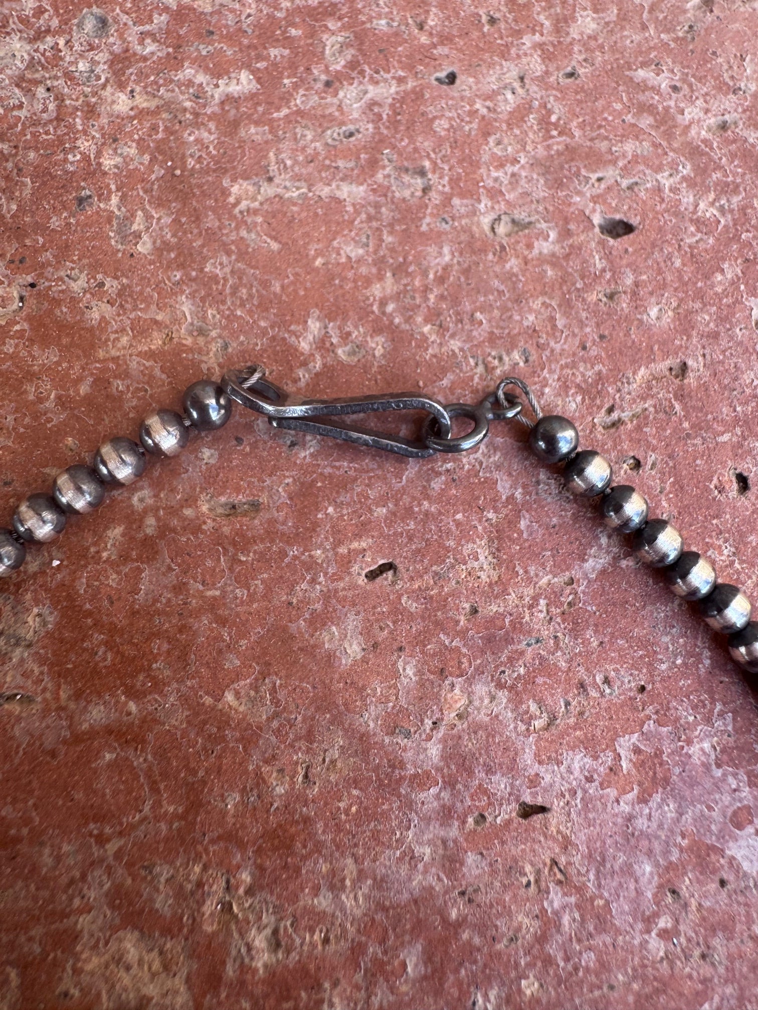 Handcrafted Multi Stone & Sterling Silver Pearl Beaded Lariat Necklace 20"