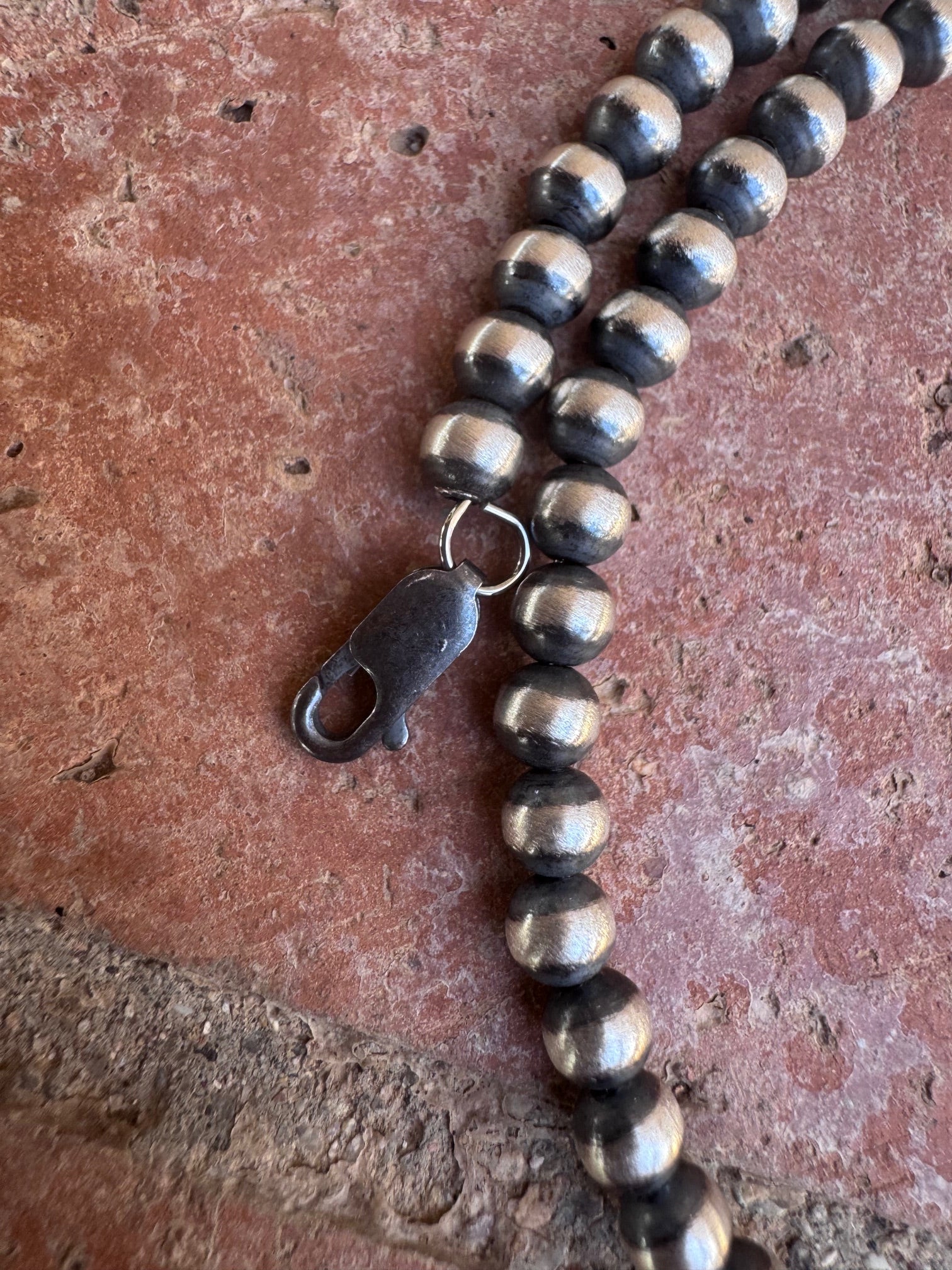 Handcrafted Sterling Silver Pearl 5mm Beaded Wrap Choker Necklace