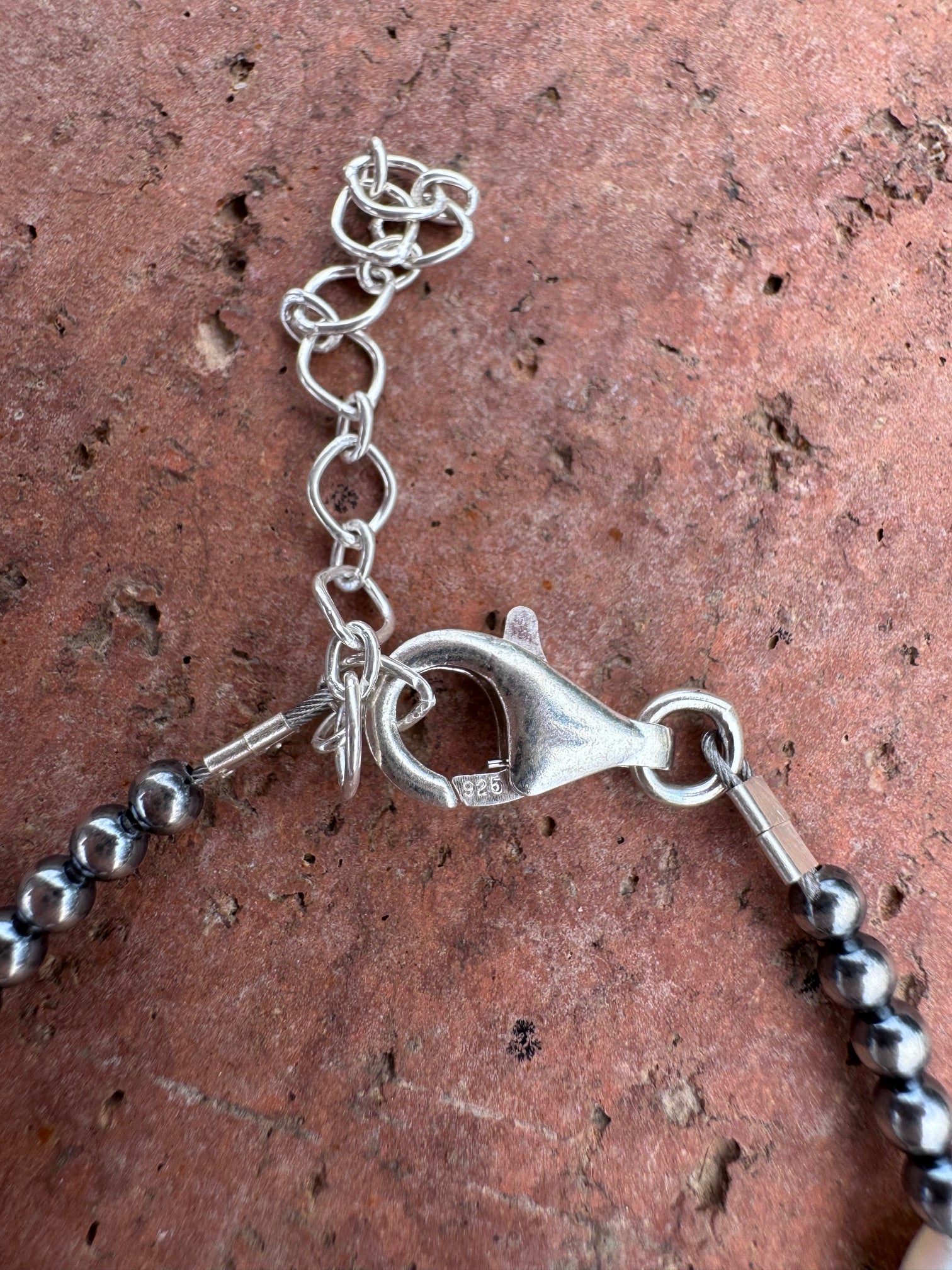 Handcrafted Freshwater Pearl & Sterling Silver Pearl 3-12mm Beaded Bracelet 6.5"