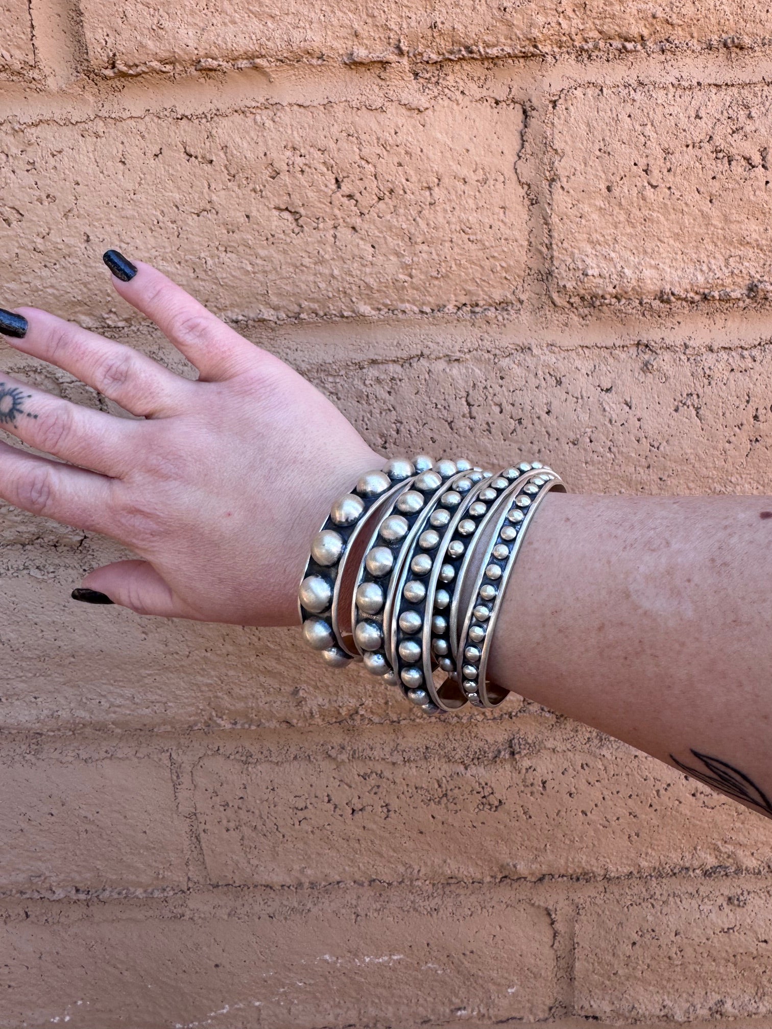 Handmade Sterling Silver Serenity Sphere Bracelets
