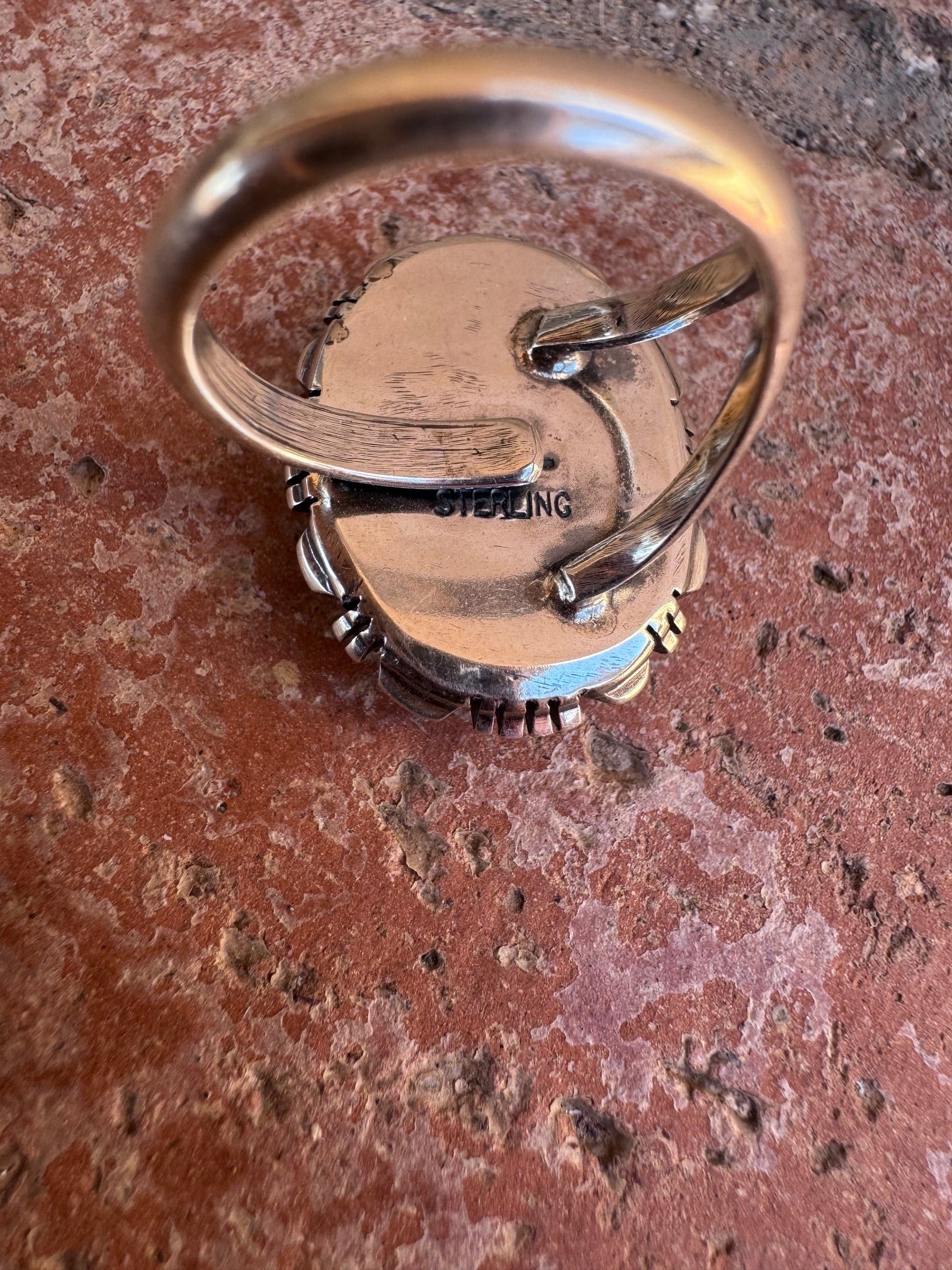 Handcrafted Sterling Silver & Purple Dream Mojave Adjustable Ring
