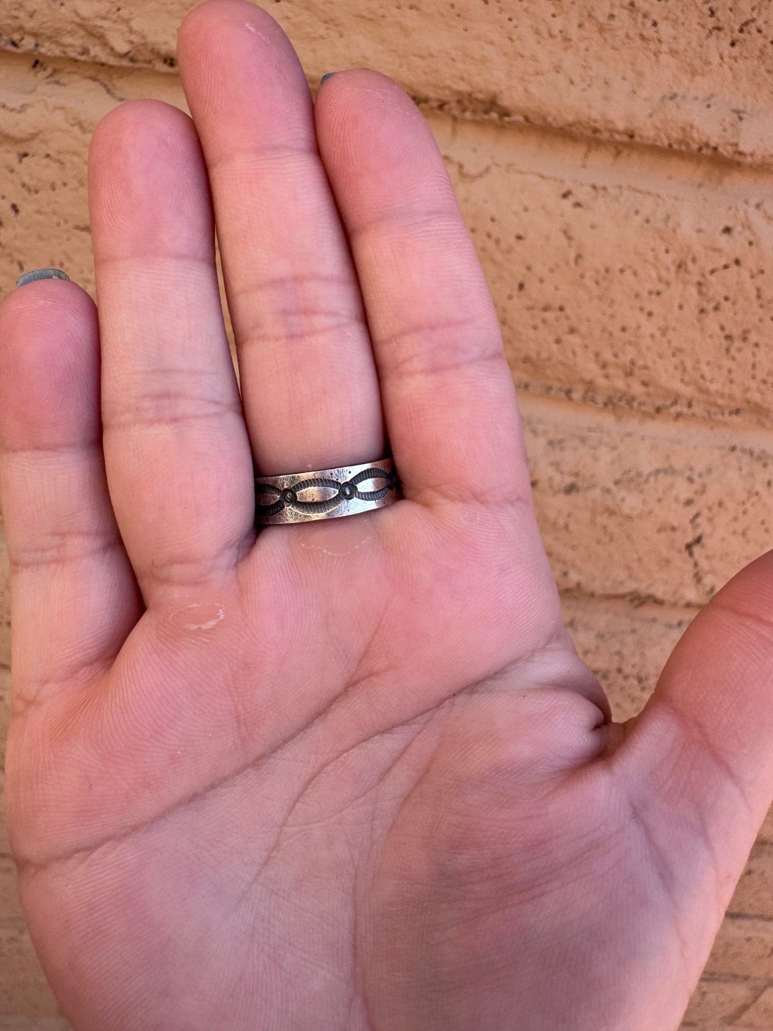 Handcrafted Queen Pink Conch & Sterling Silver Adjustable Statement Ring by Kevin Billah