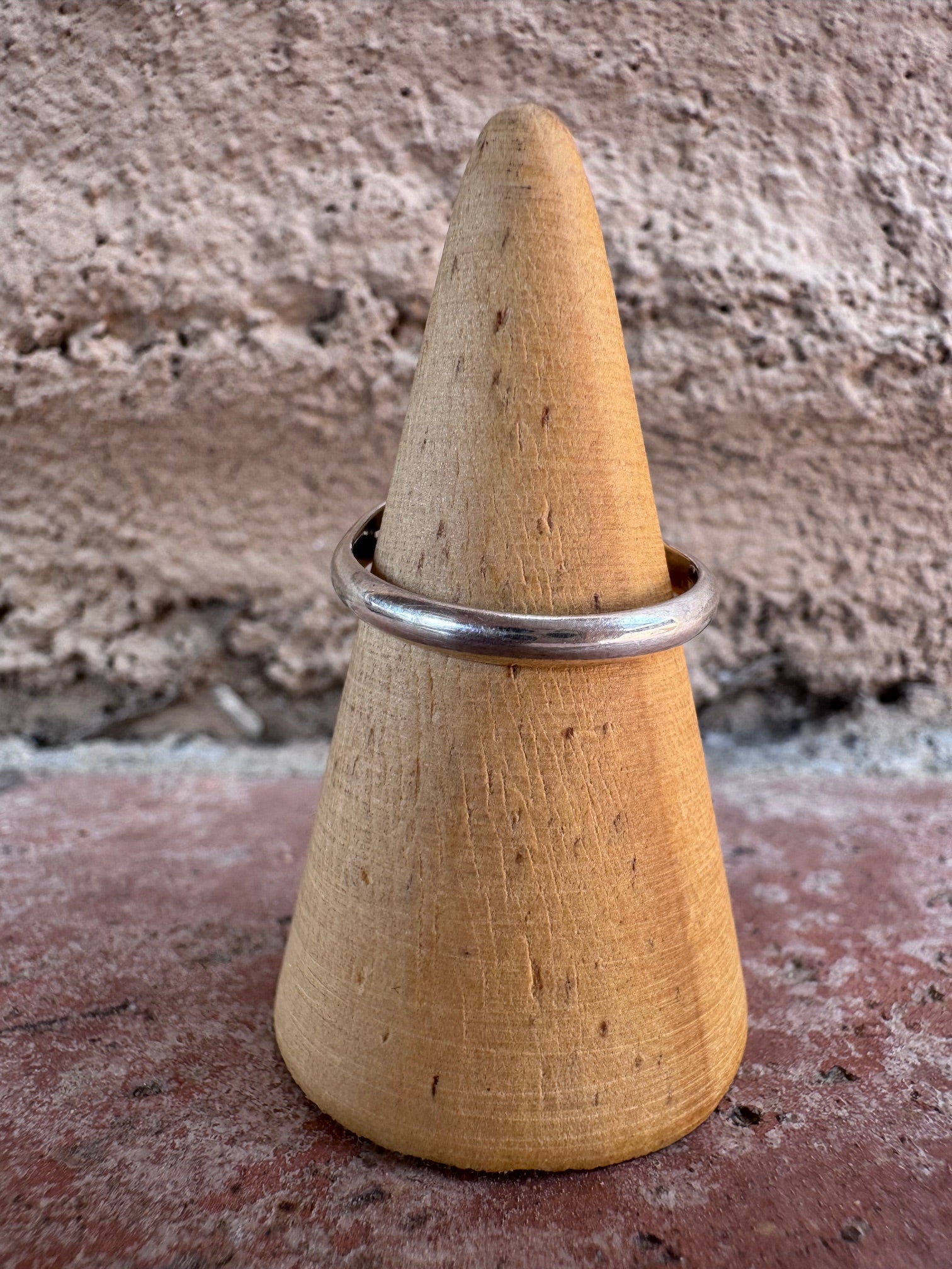 Handcrafted Palomino Turquoise Sterling Silver Oval Ring size 7.5 by Wydell Billie