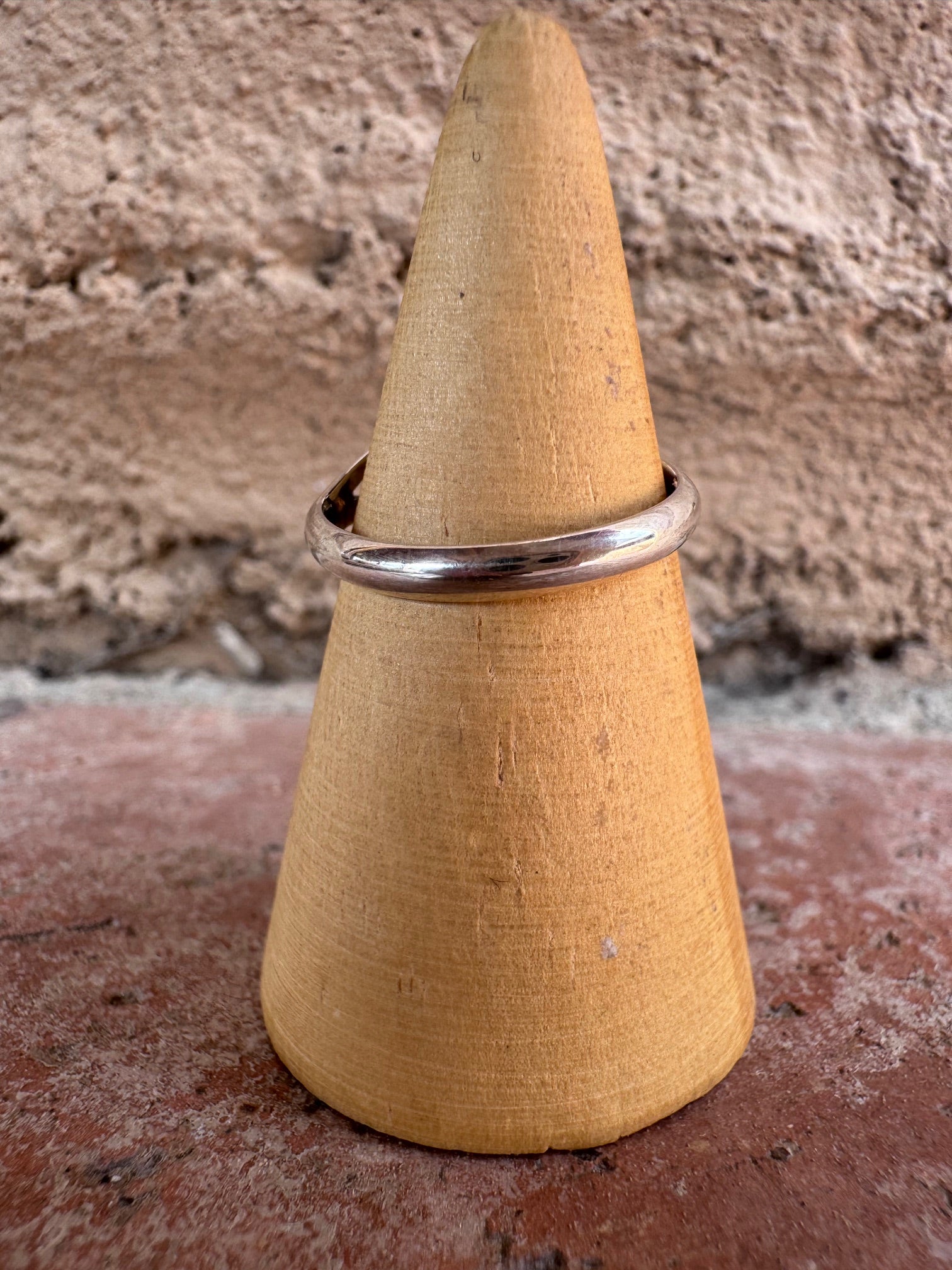 Handcrafted Palomino Turquoise Sterling Silver Oval Ring size 6.75 by Wydell Billie