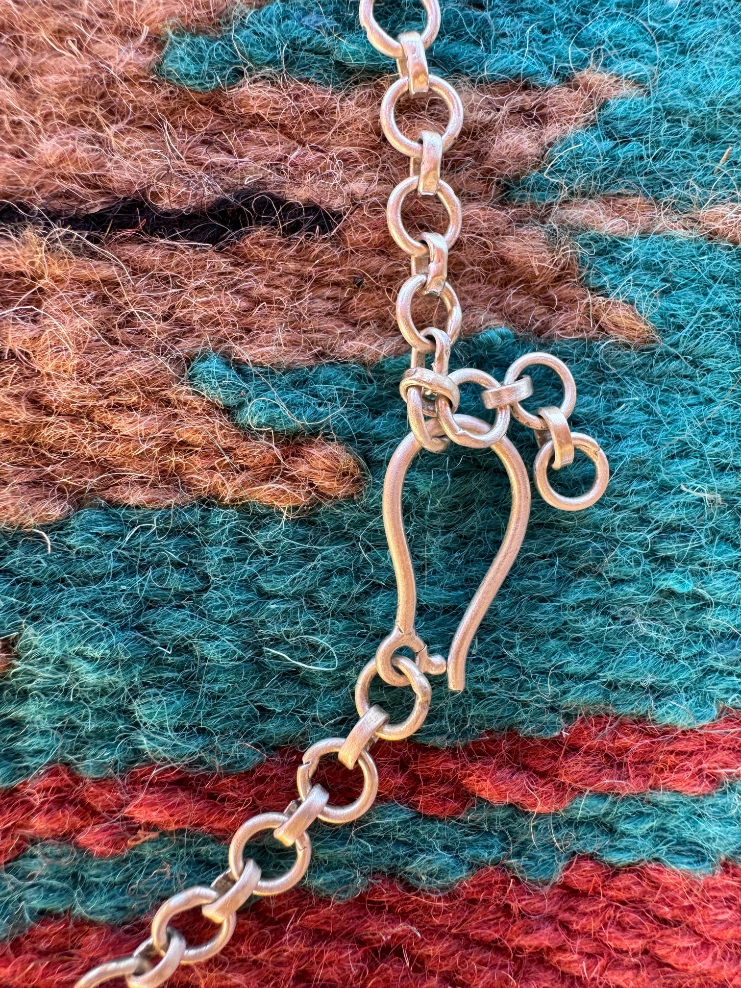 Handmade Sterling Silver Turquoise Flower Choker Signed Nizhoni