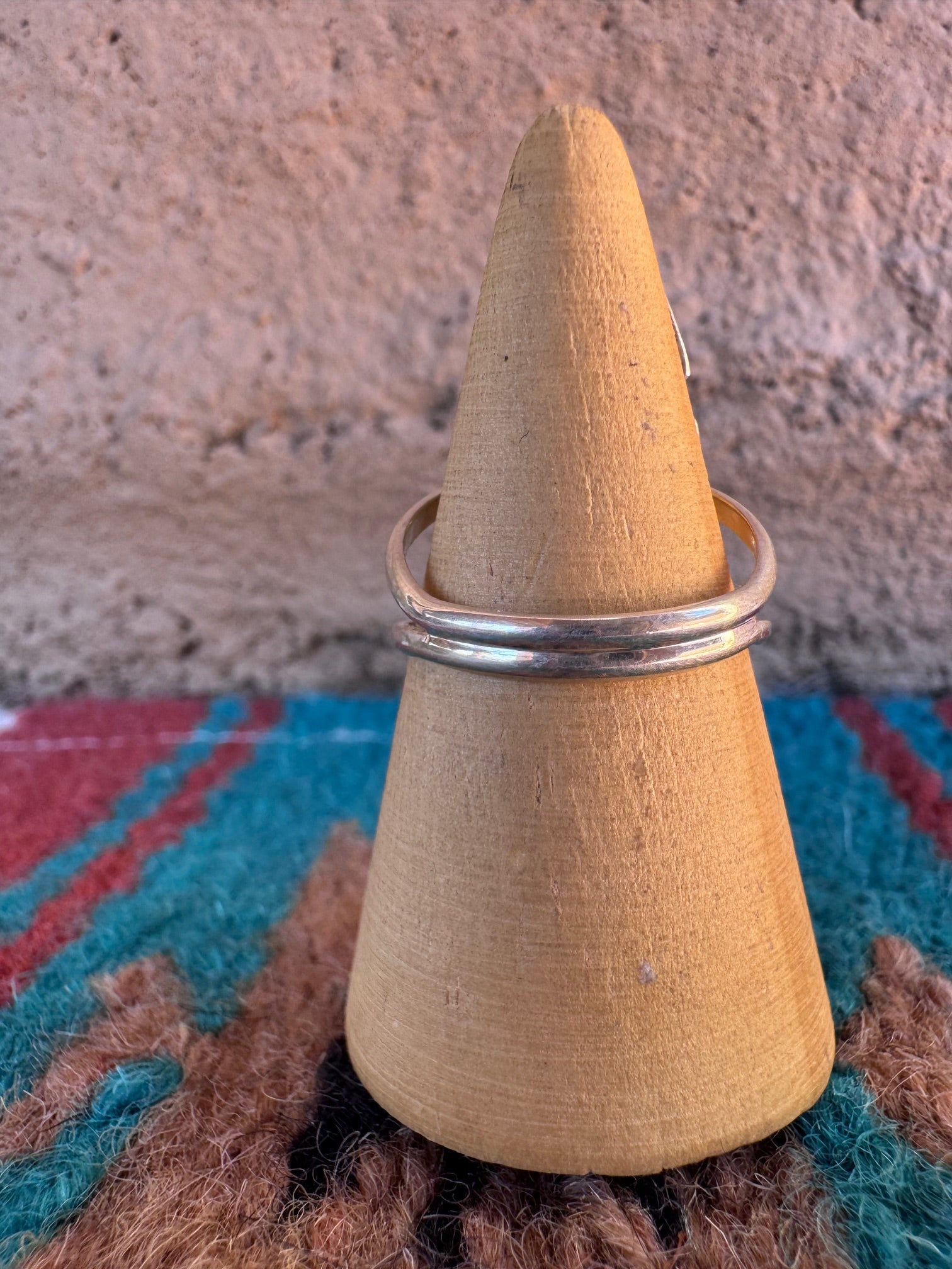 Handcrafted Sterling silver & Number 8 Turquoise Inlay Ring