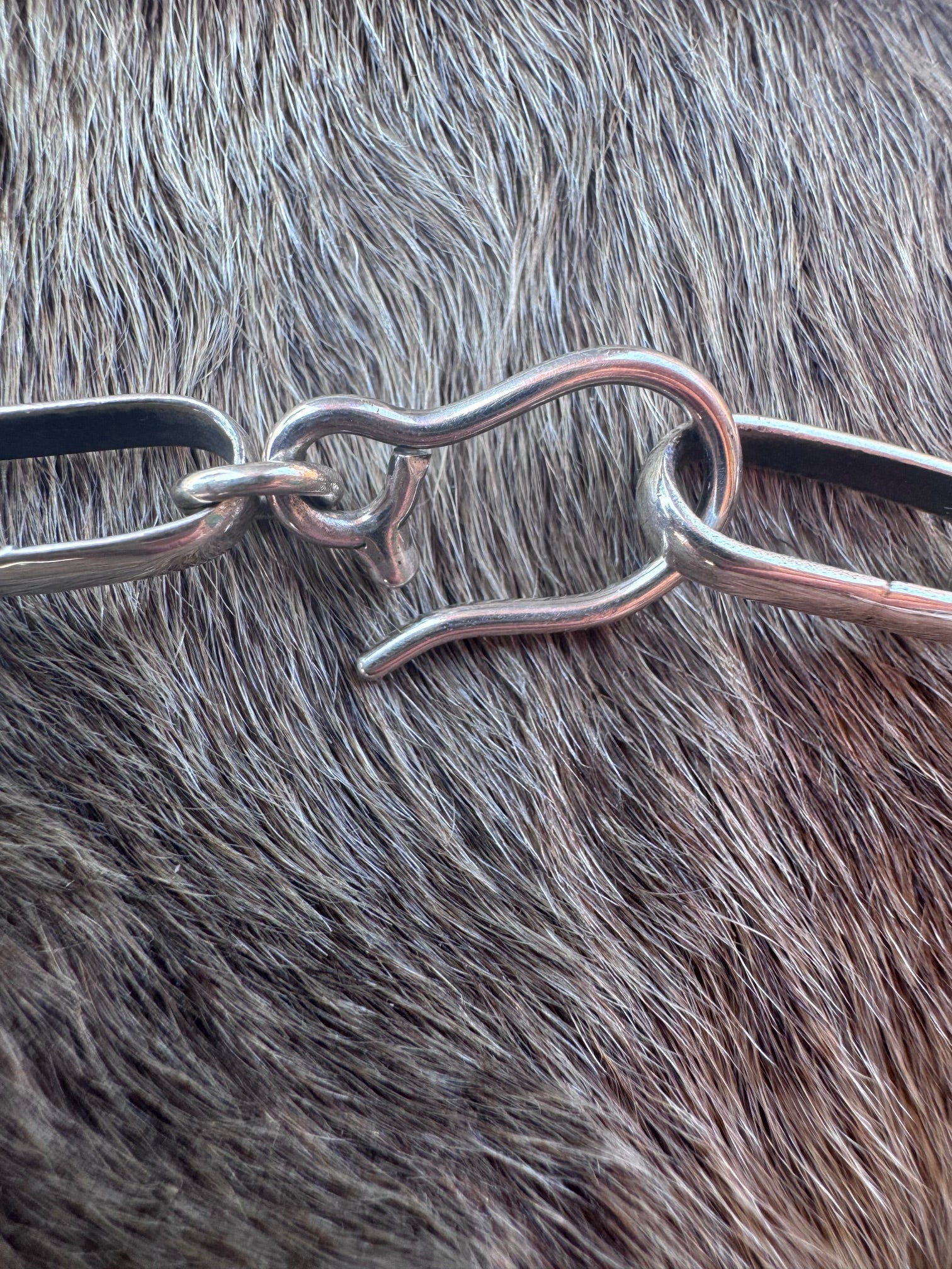Handmade Sterling Silver Paper Clip Chain Necklace