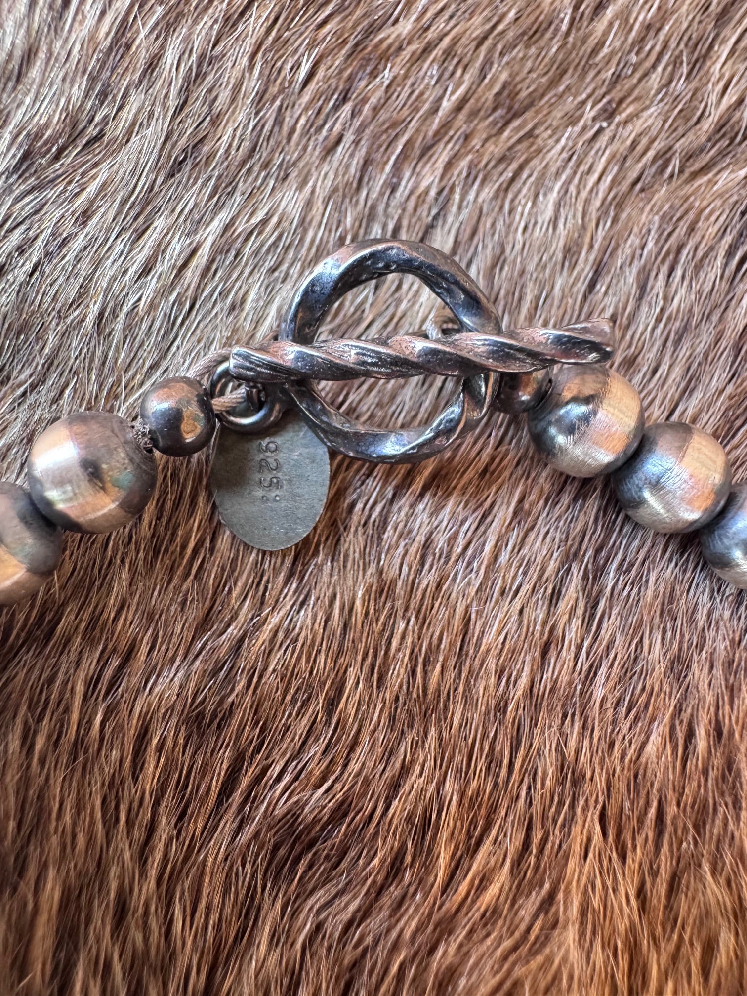 Handcrafted Fire Opal Collection & Sterling Silver Pearl 5mm Beaded Bracelet 7"