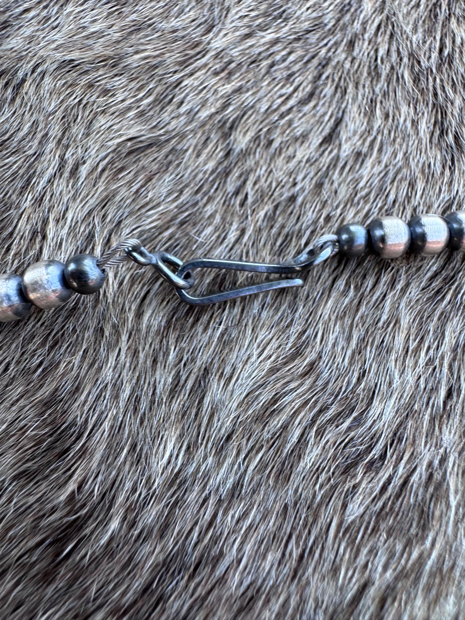 Handcrafted Light Purple Spiny & Sterling Silver 4mm Beaded Necklace