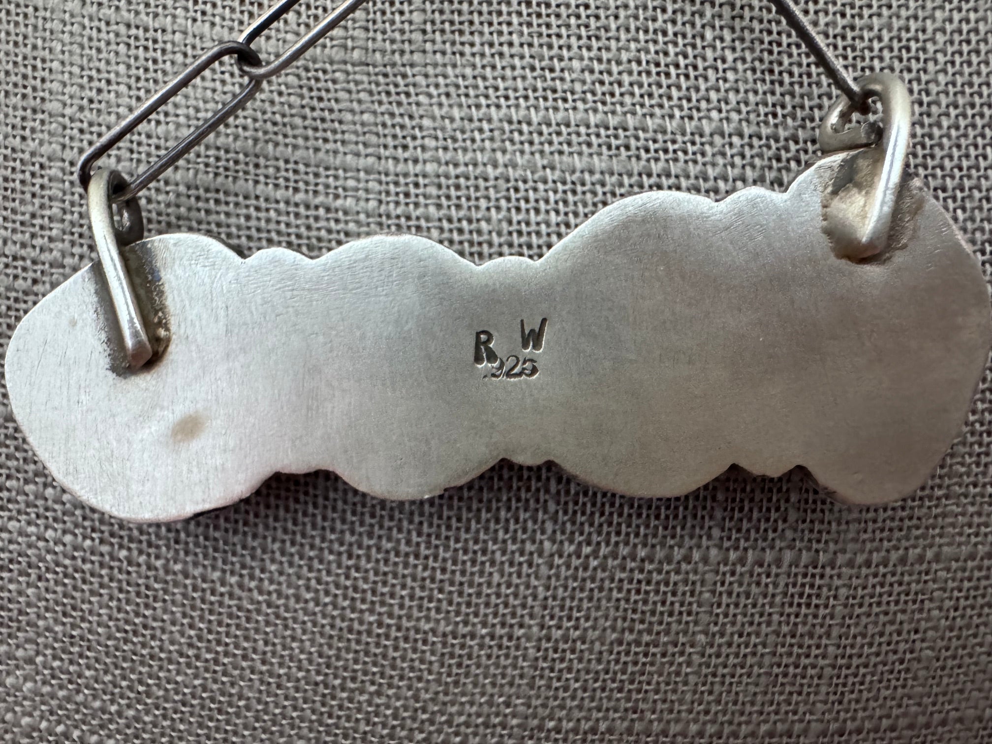 Handmade Sterling Silver & White Water, Carico Lake, Dry Creek Turquoise Bar 19.5" Necklace by Roaming Buffalo