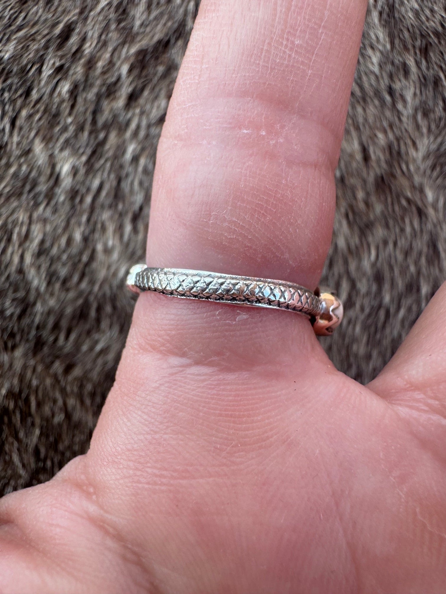 Handmade Sterling Silver & WildHorse 6 Stone Stacker Ring