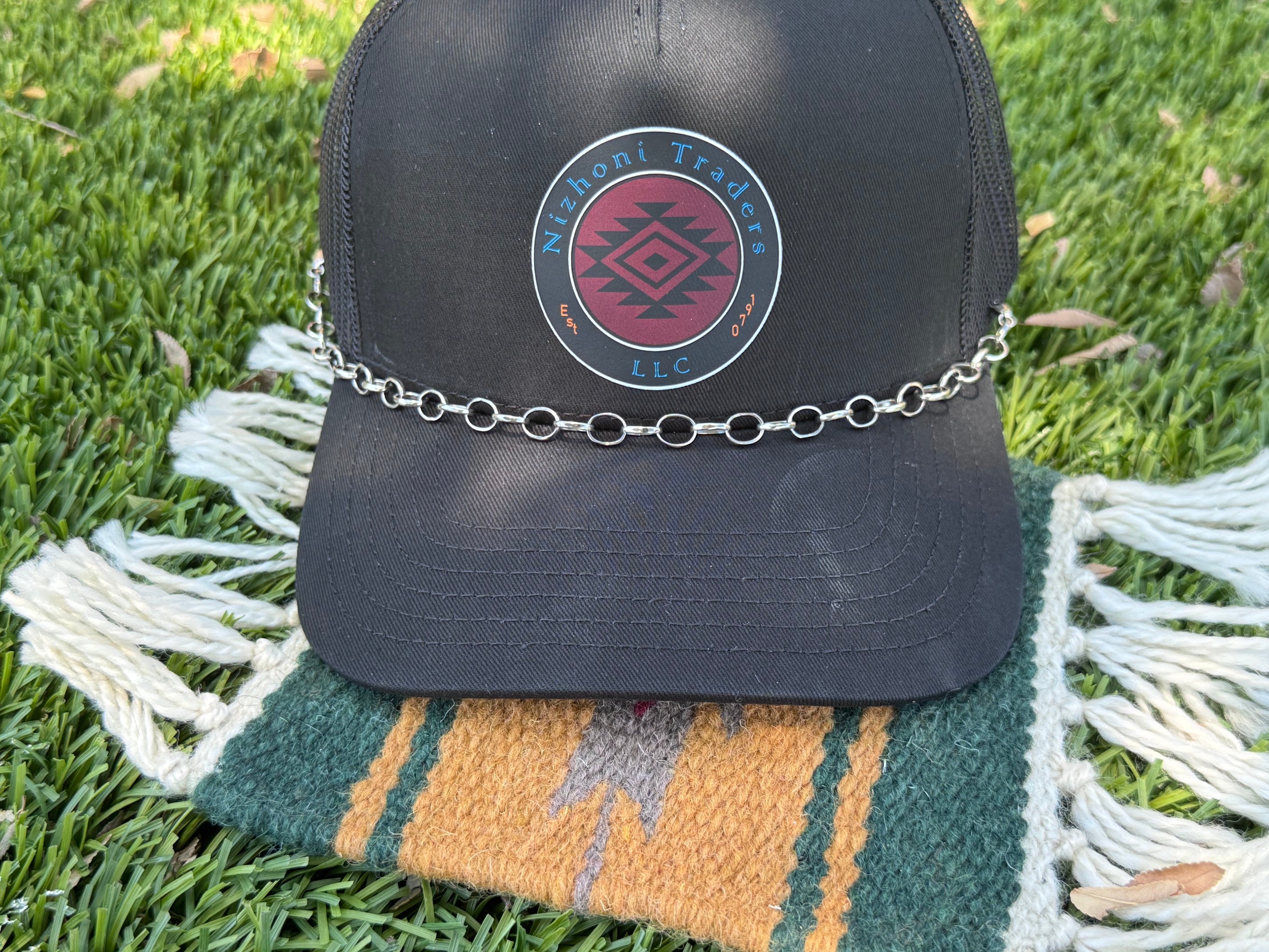 Handmade Sterling Silver Chain Hat Band