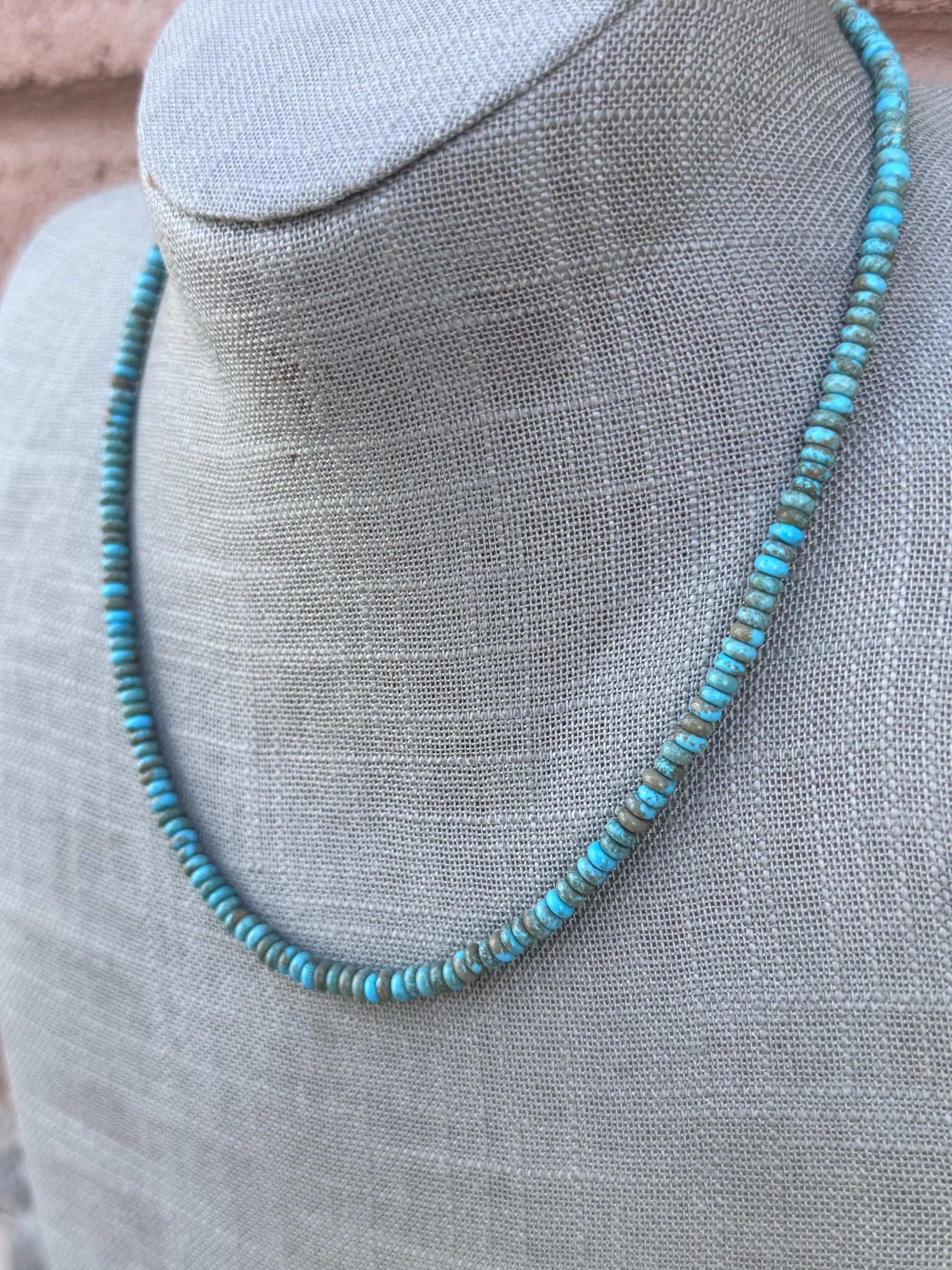 Handmade Sterling Silver Pearl, Lone Mountain And Pearl Beaded Necklace by Roaming Buffalo