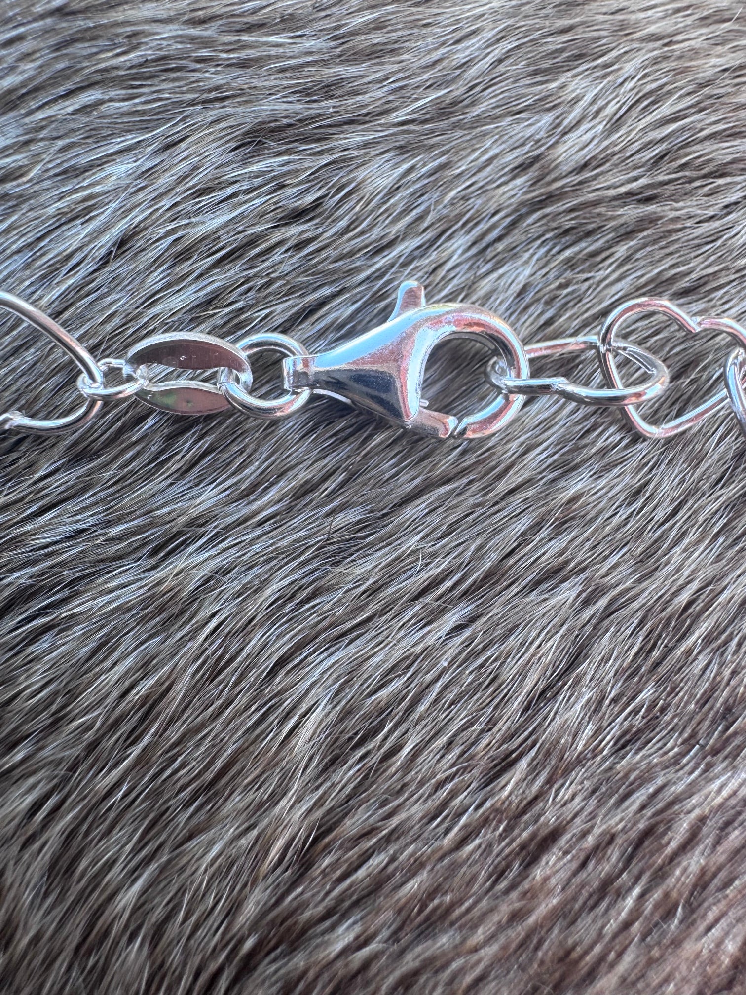 Handmade Sterling Silver Heart Chain Necklace
