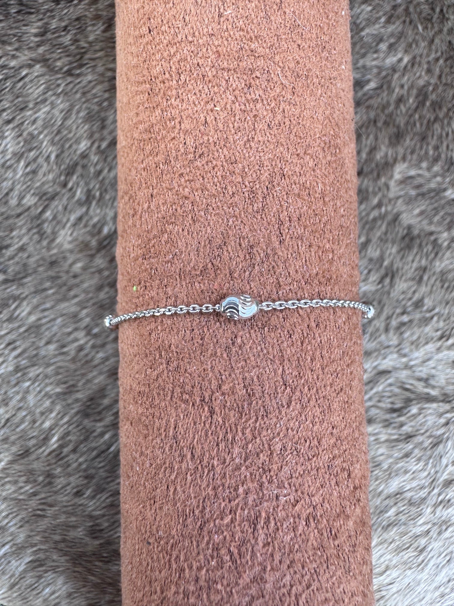 Handmade Sterling Silver Diamond Cut Chain Anklet
