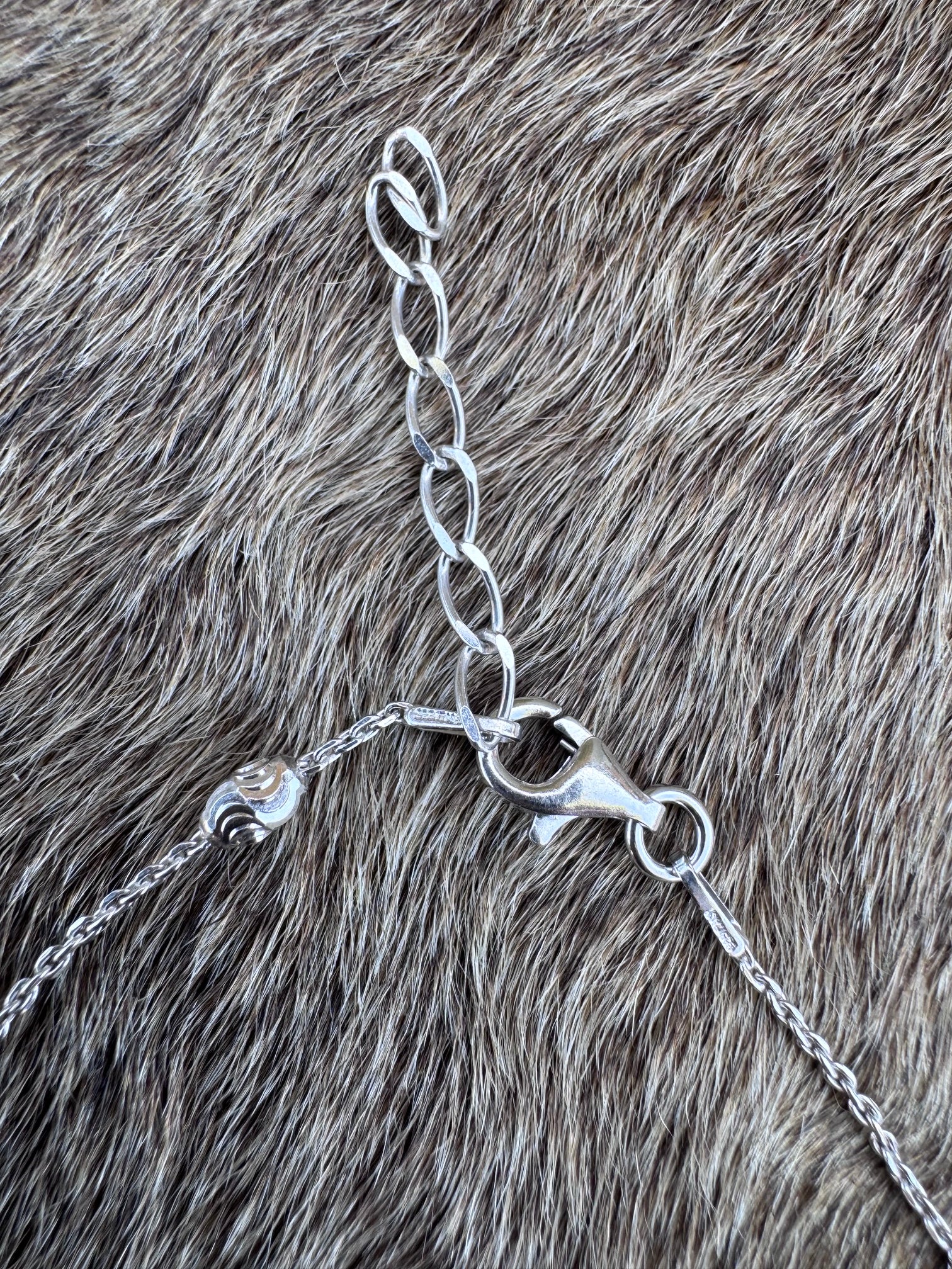 Handmade Sterling Silver Diamond Cut Chain Anklet