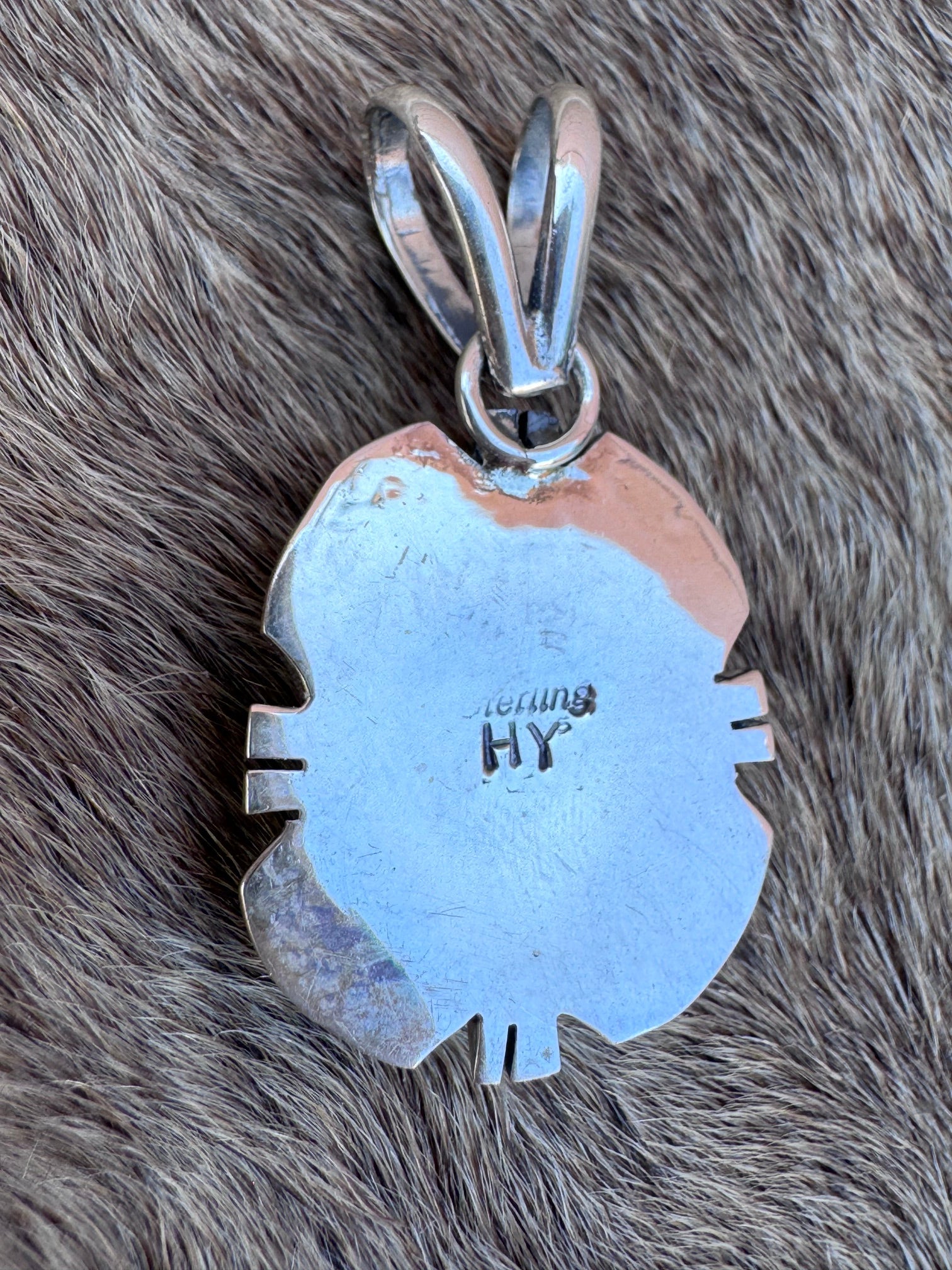 Handcrafted Sterling Silver Coral Pendant