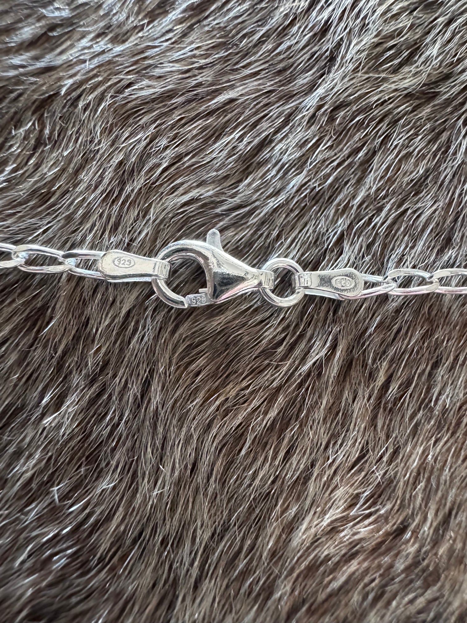 Handmade Sterling Silver & Hubei, Lone Mountain Turquoise Beaded Chain Necklace 20" by Roaming Buffalo