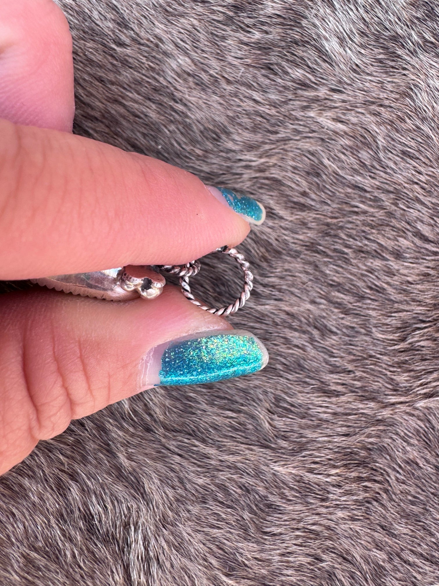 Handmade Sterling Silver Carico Lake Turquoise Pendant by Roaming Buffalo