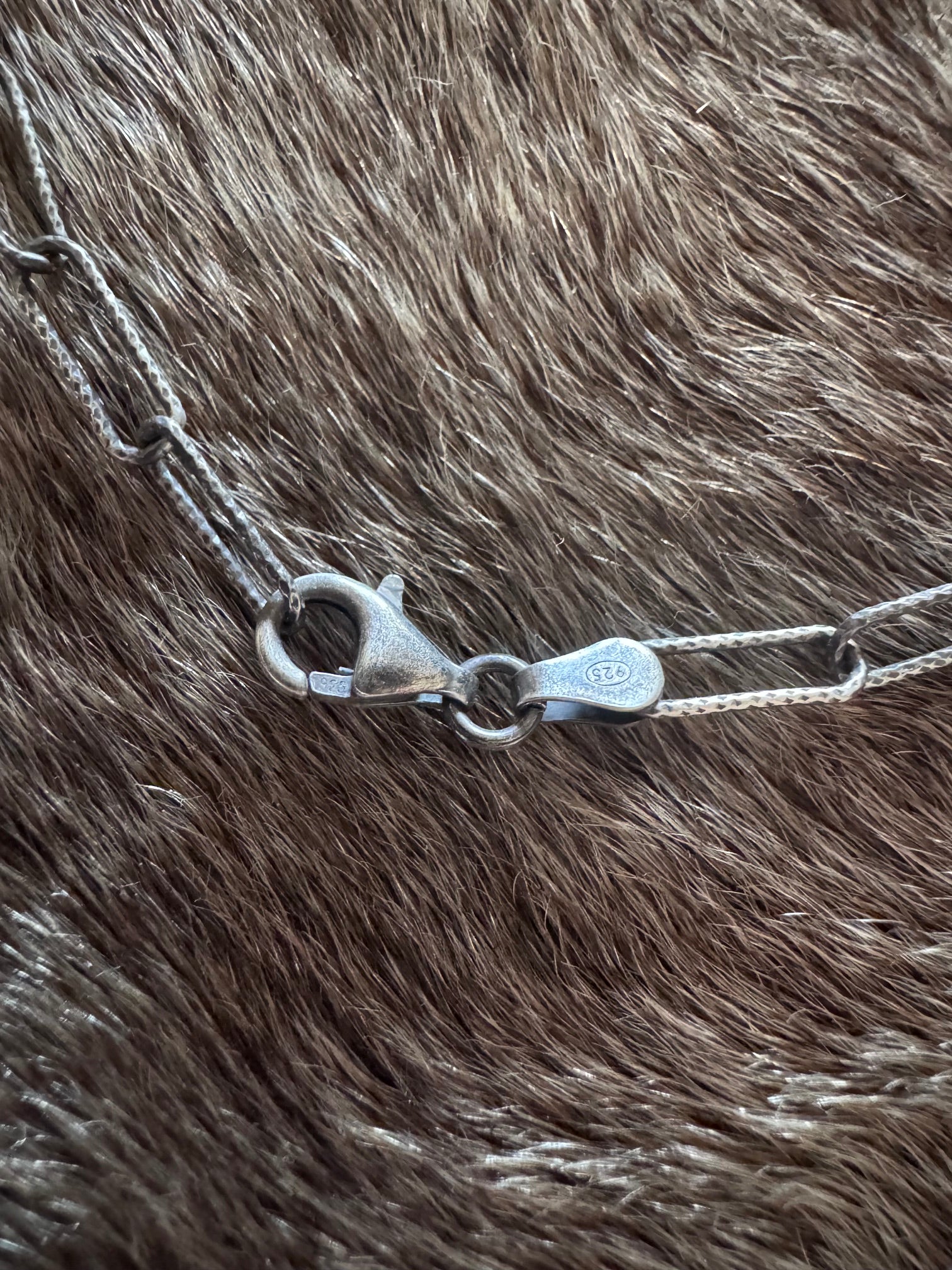 Handmade Sterling Silver Chilean Turquoise Cross 18" Necklace by Roaming Buffalo