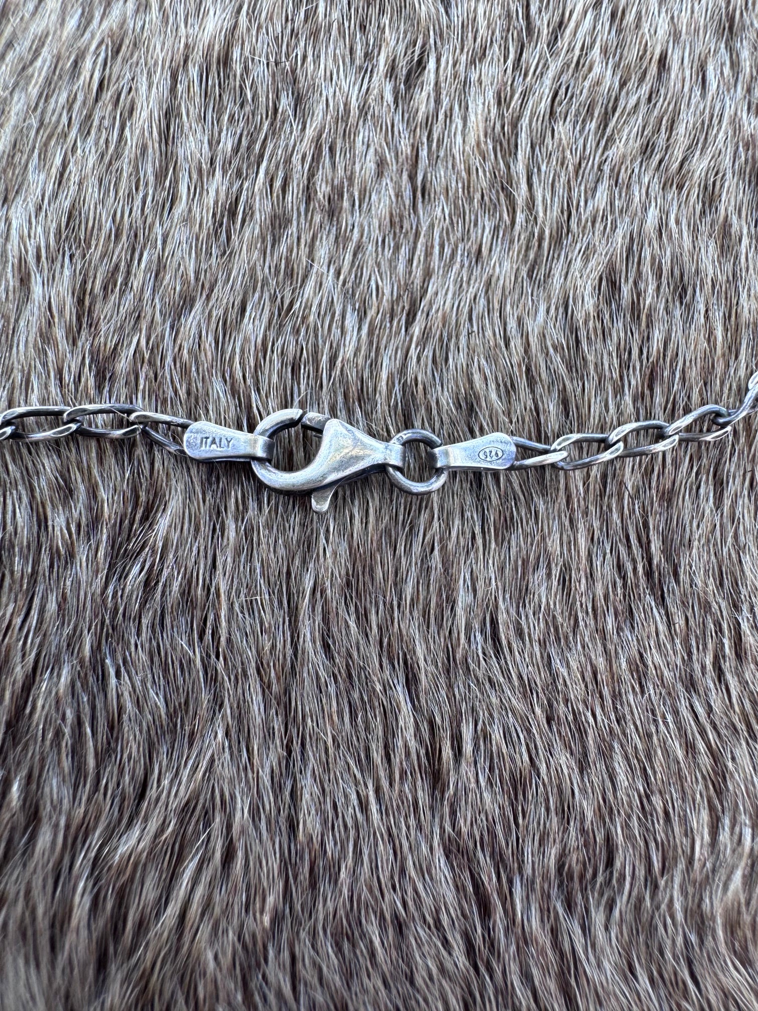 Handmade Sterling Silver Royston & Spiny Bar 19.5" Necklace by Roaming Buffalo