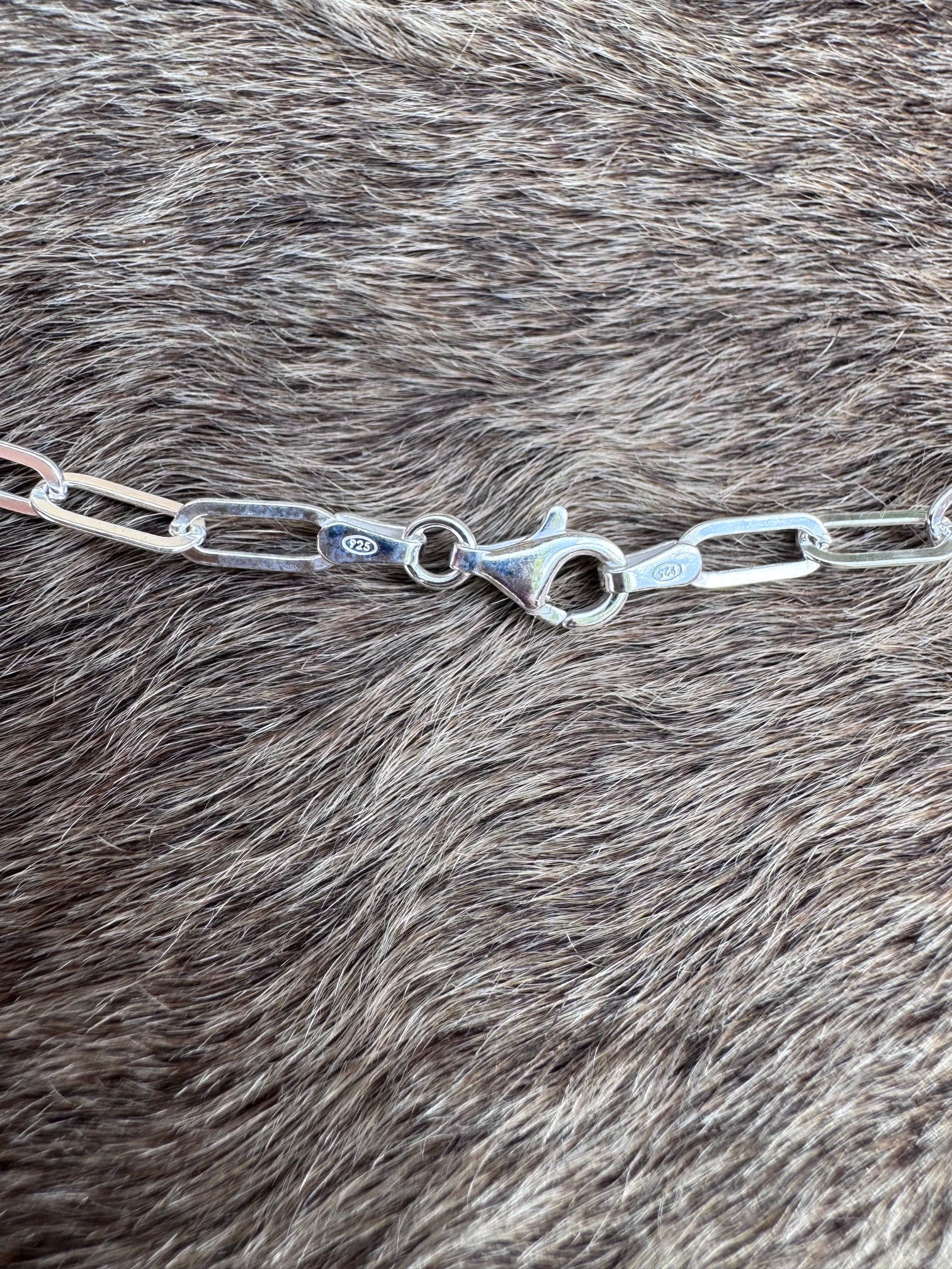 Handmade Sterling Silver & White Buffalo 18.5" Necklace by Roaming Buffalo
