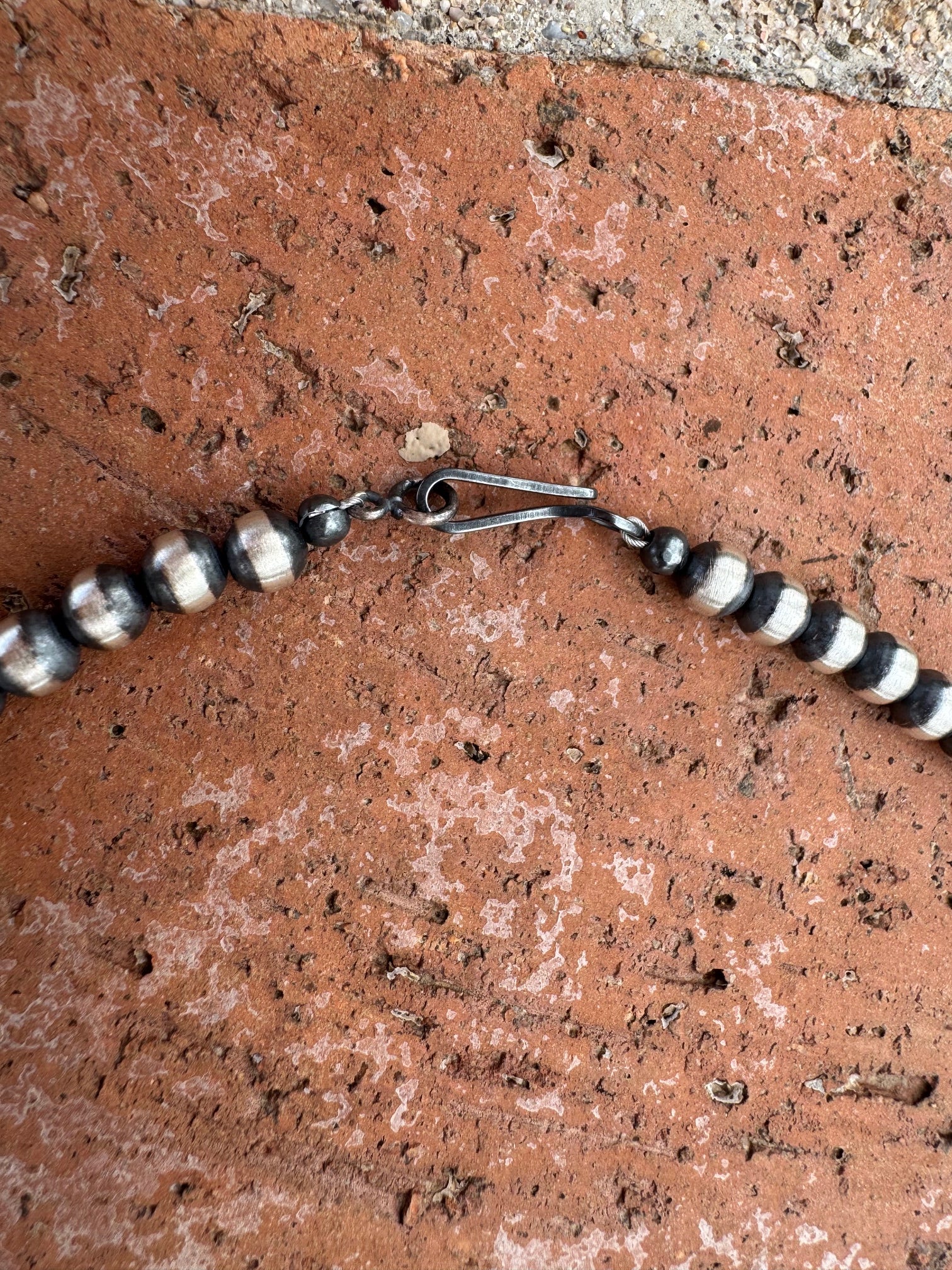 Handcrafted Spiny and Turquoise 4mm Beaded Necklace 18"