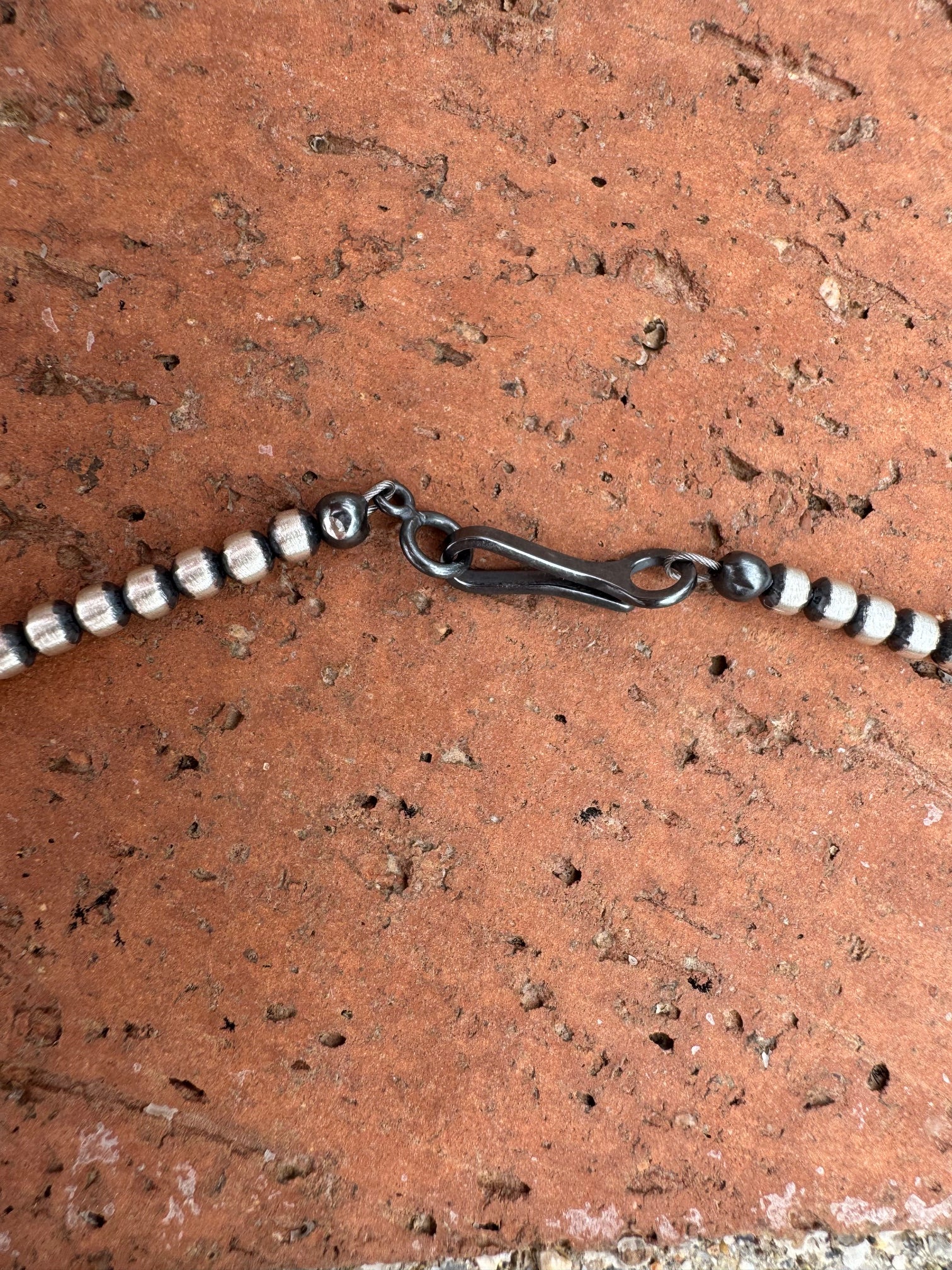 Handcrafted Sterling Silver Pearls 3-12mm Beaded Lariat Necklace 20"