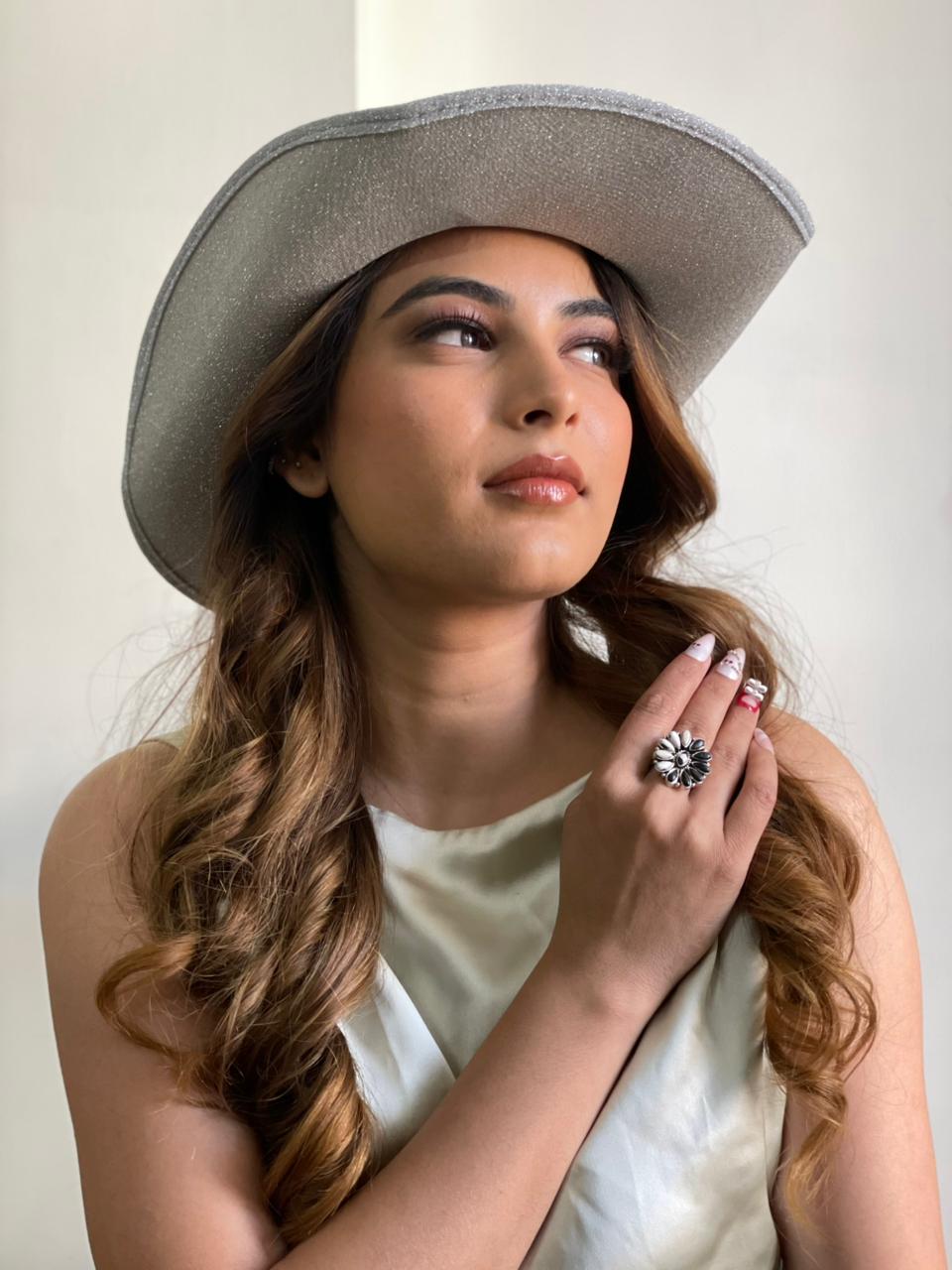 Handmade Sterling Silver White Buffalo Adjustable Ring "Signed Nizhoni"