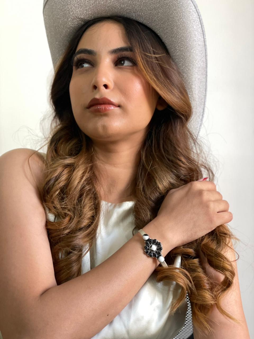 Handmade Sterling Silver White Buffalo Cuff Bracelet "Signed Nizhoni"