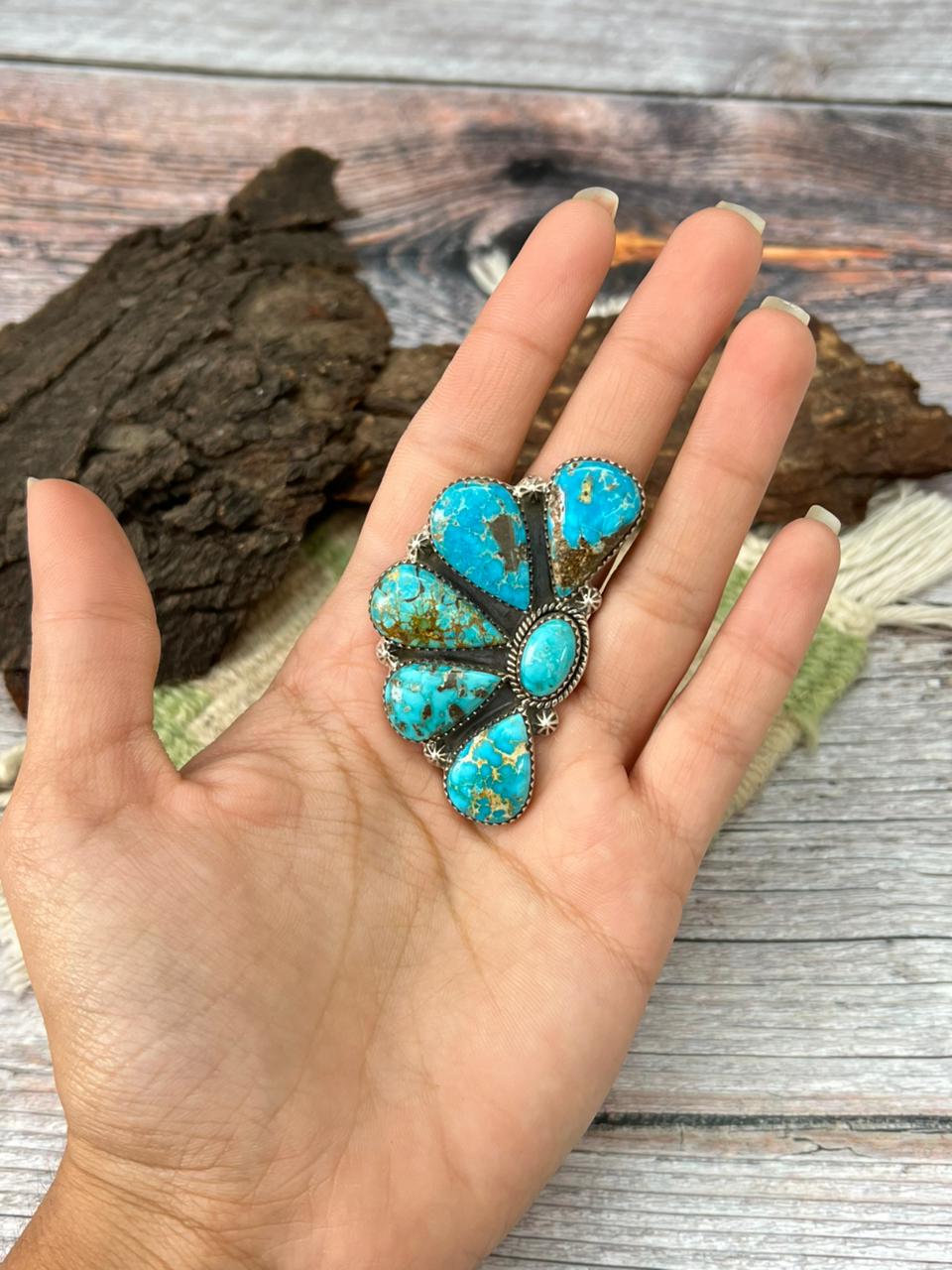 Handmade Sterling Silver Sierra Bella Adjustable Ring "Singed Nizhoni"