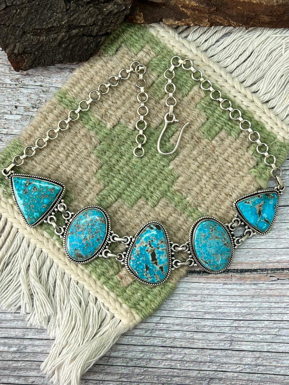 Handmade Sterling Silver Sierra Bella Choker Necklace "Signed Nizhoni"