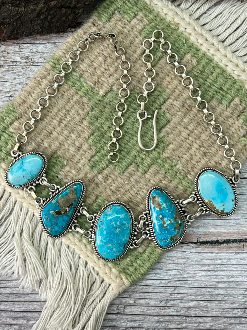 Handmade Sterling Silver Sierra Bella Choker Necklace "Signed Nizhoni"