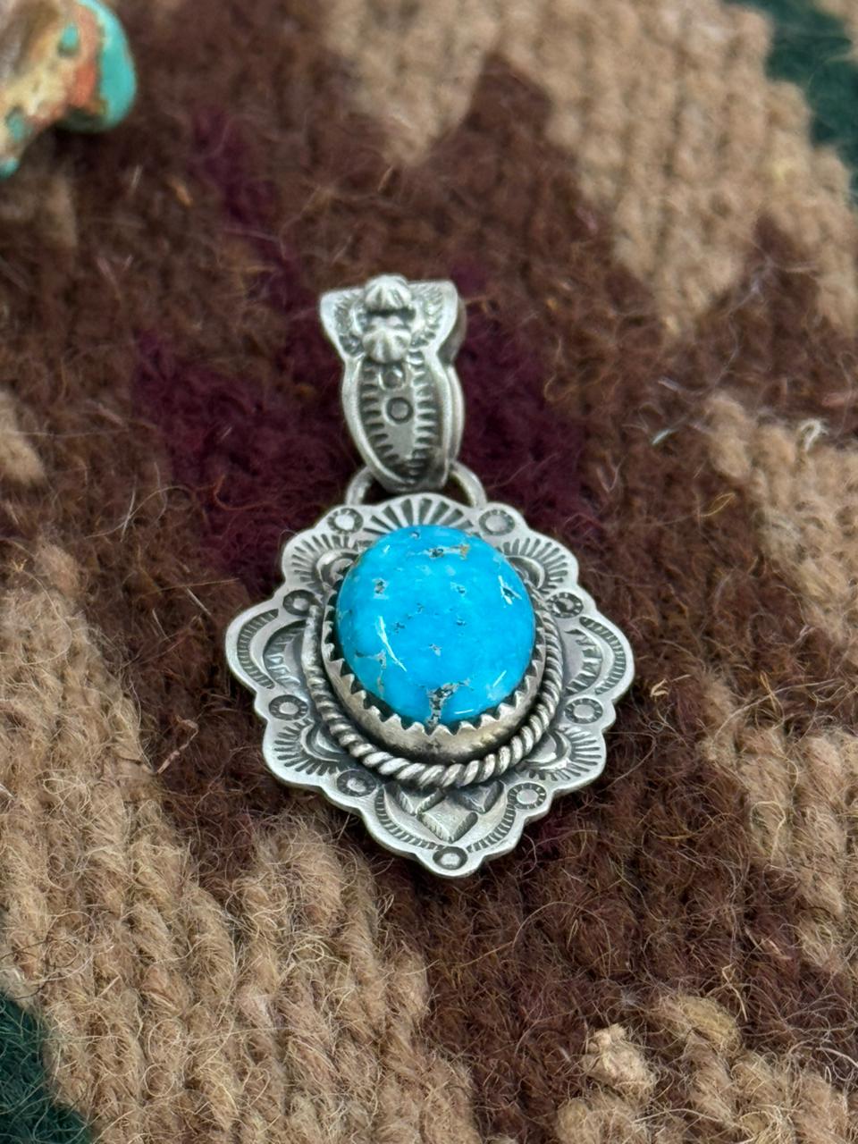 Handmade Sterling Silver Sierra Bella Pendant "Signed Nizhoni"