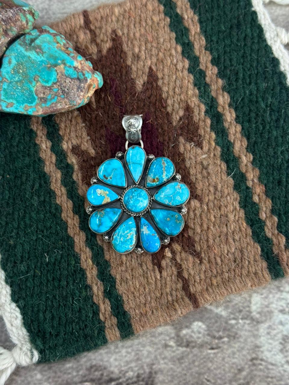 Handmade Sterling Silver Sierra Bella Pendant "Signed Nizhoni"