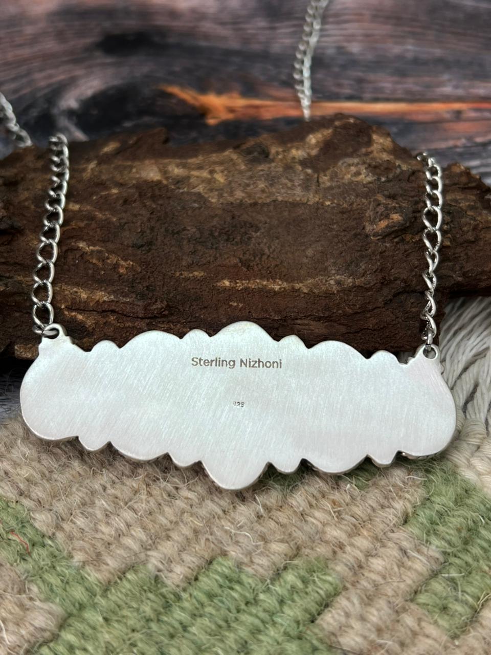 Handmade Sterling Silver Sierra Bella Necklace "Signed Nizhoni"