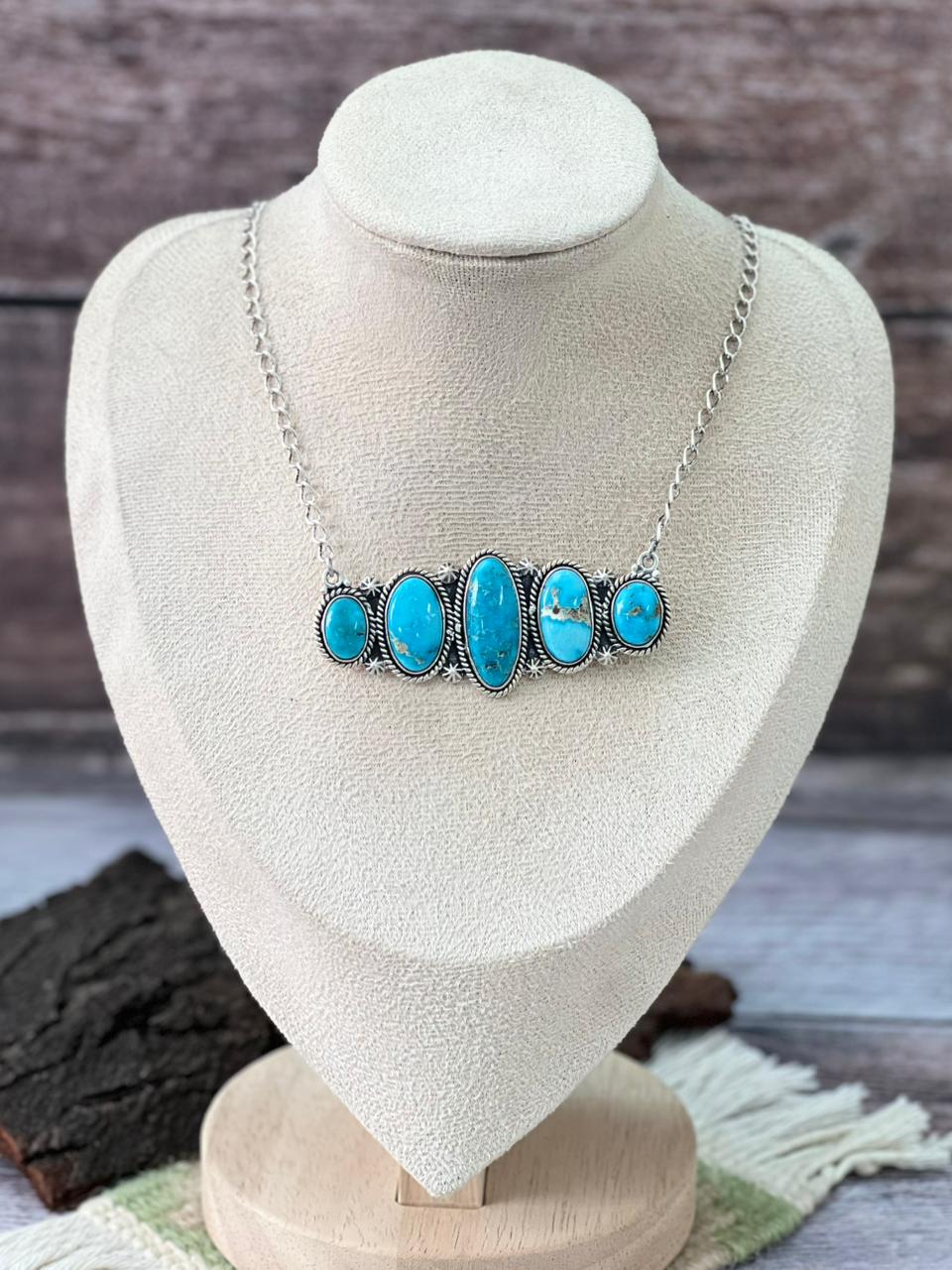 Handmade Sterling Silver Sierra Bella Necklace "Signed Nizhoni"